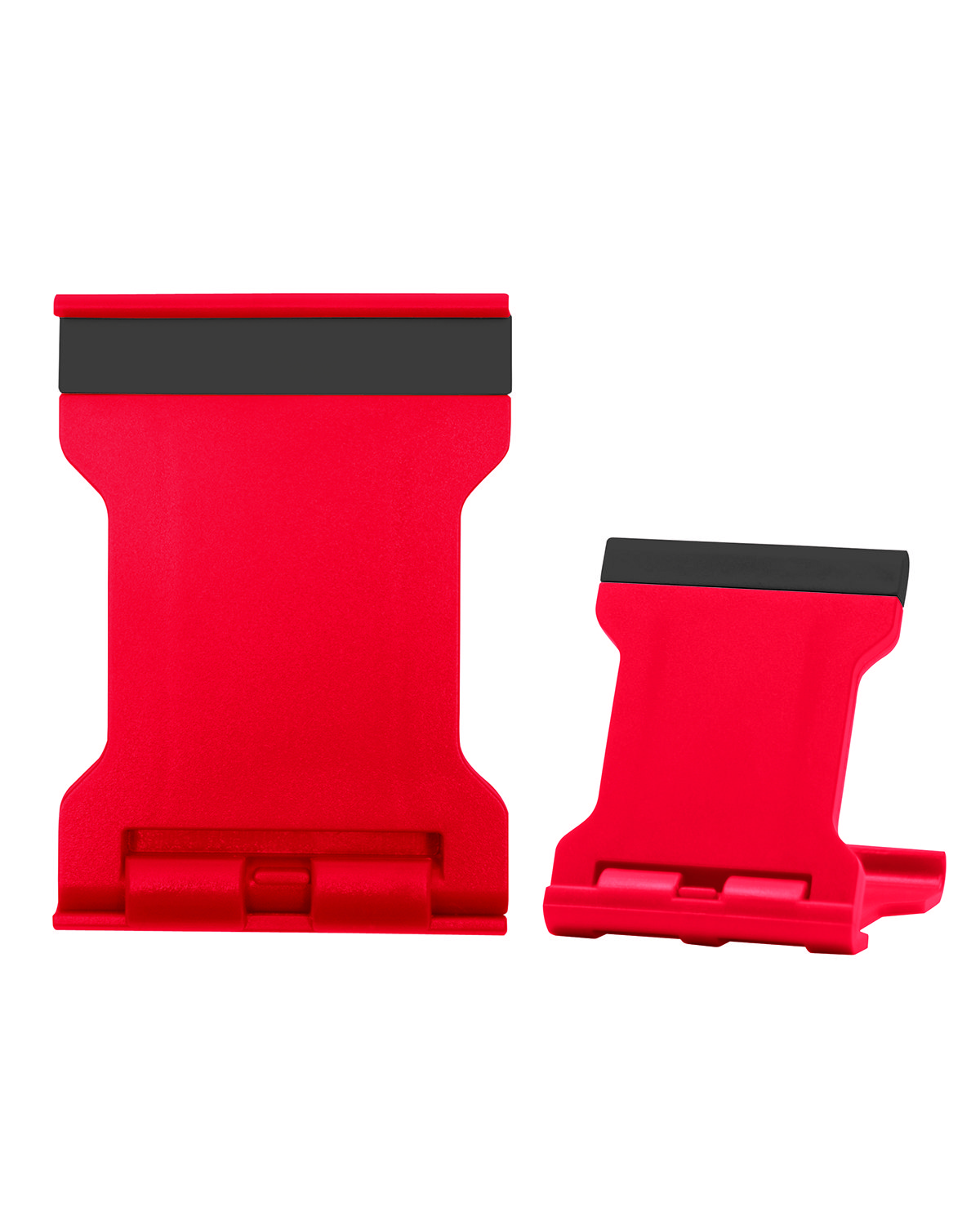 Prime Line Basic Folding Smartphone and Tablet Stand red 