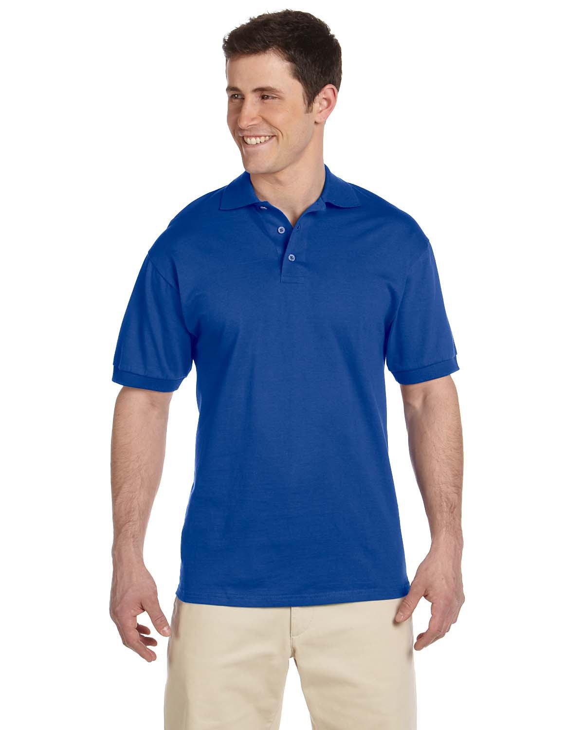 Jerzees Adult Heavyweight Cotton™ Jersey Polo ROYAL 