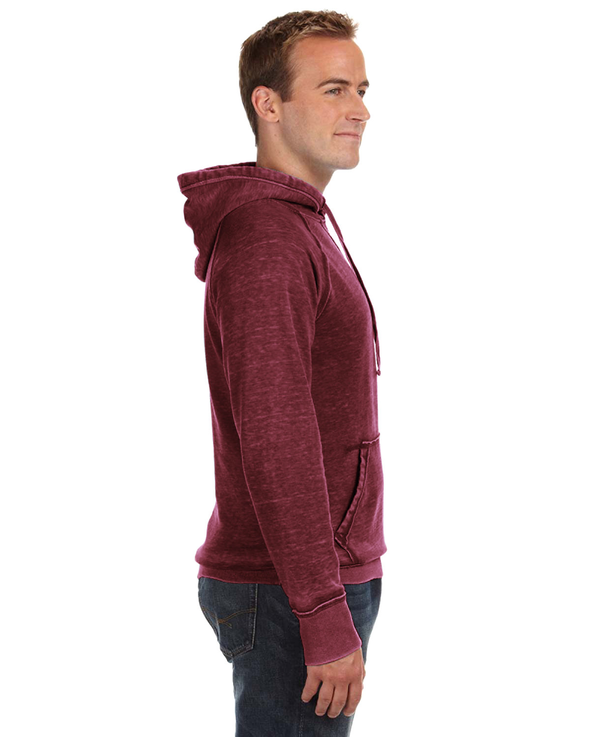 J America Adult Vintage Zen Fleece Pullover Hooded Sweatshirt | alphabroder
