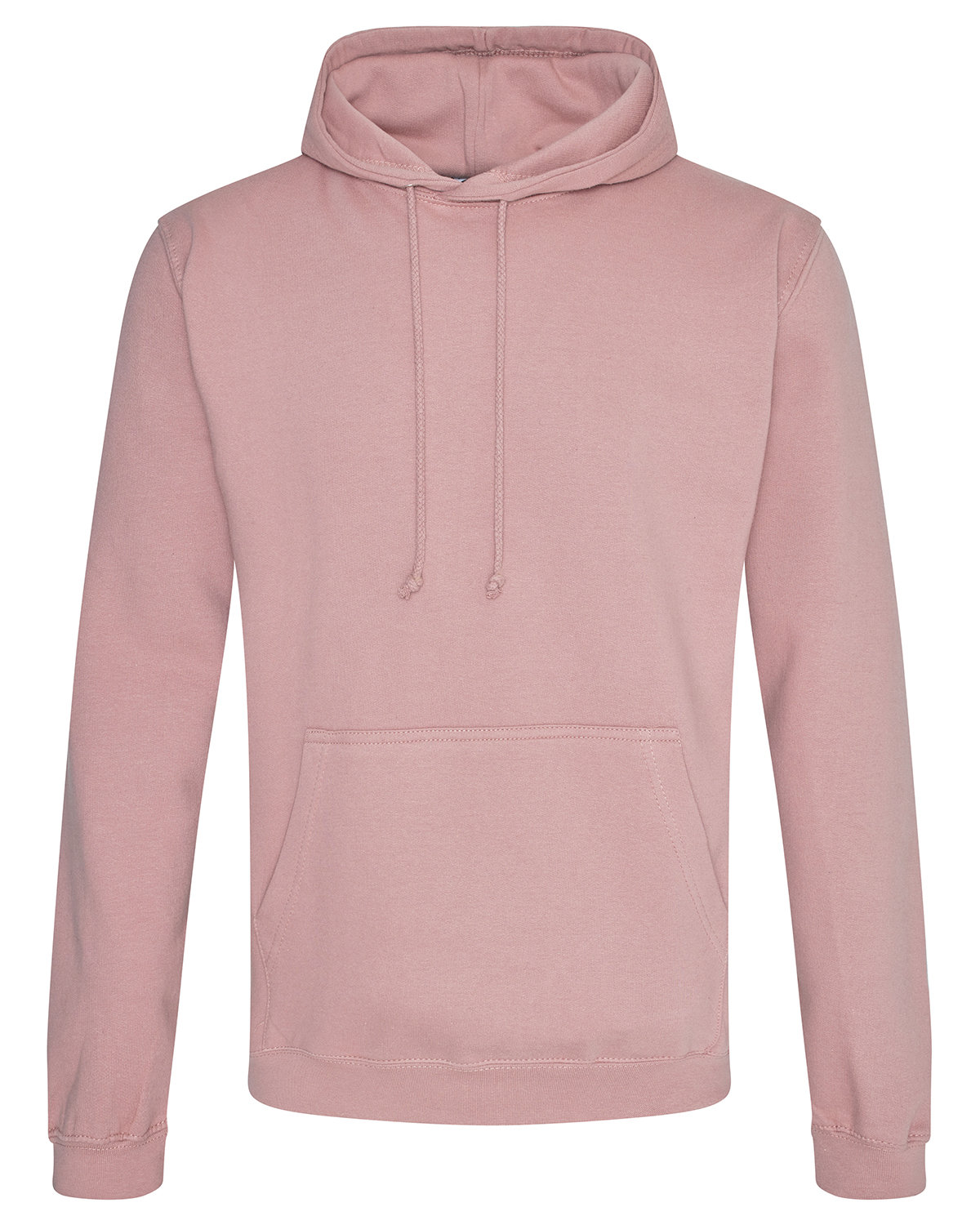 Just Hoods By AWDis Men's 80/20 Midweight College Hooded Sweatshirt DUSTY PINK 