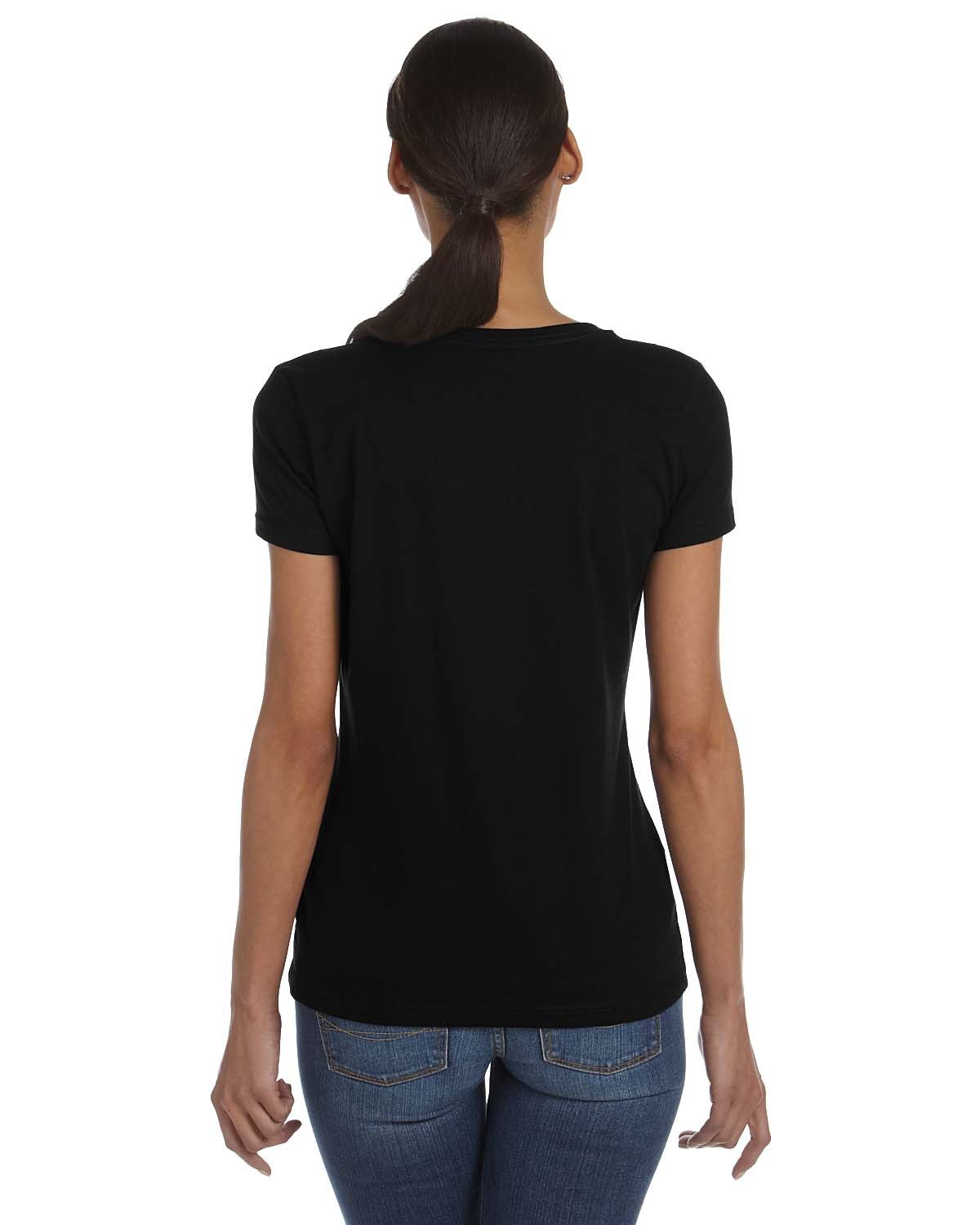Fruit of the Loom Ladies' HD Cotton™ V-Neck T-Shirt | alphabroder