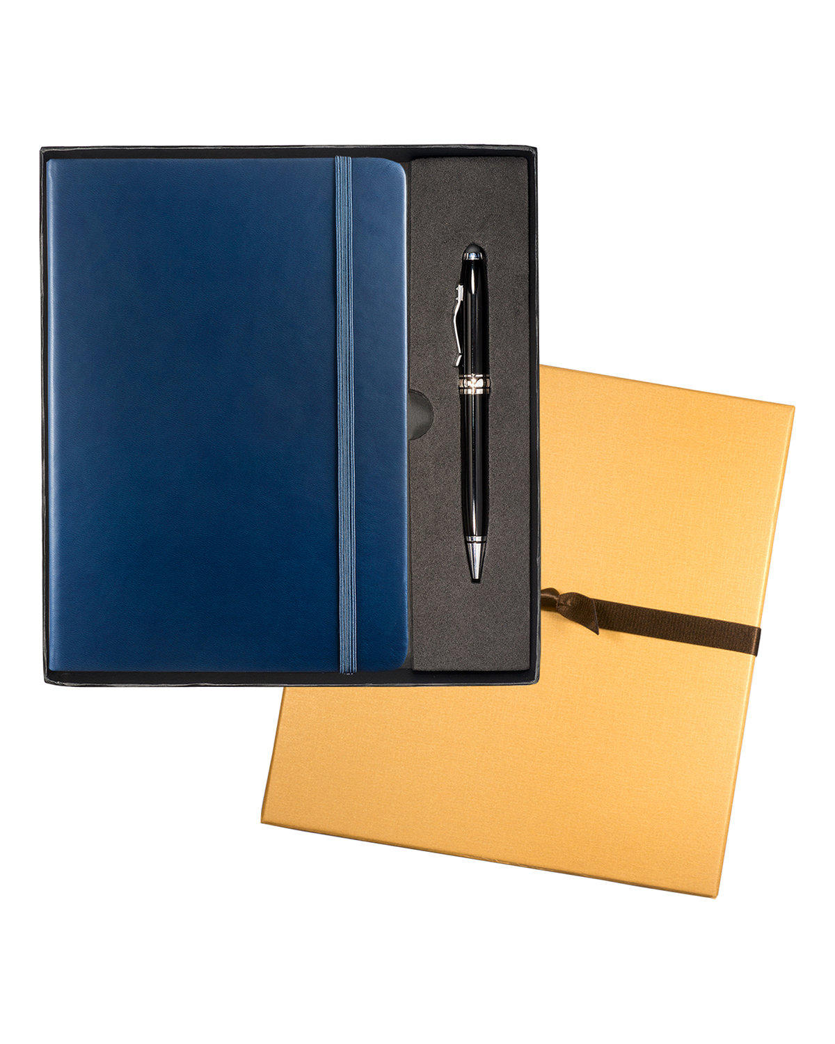 Leeman Tuscany™ Journal And Executive Stylus Pen Set navy blue 