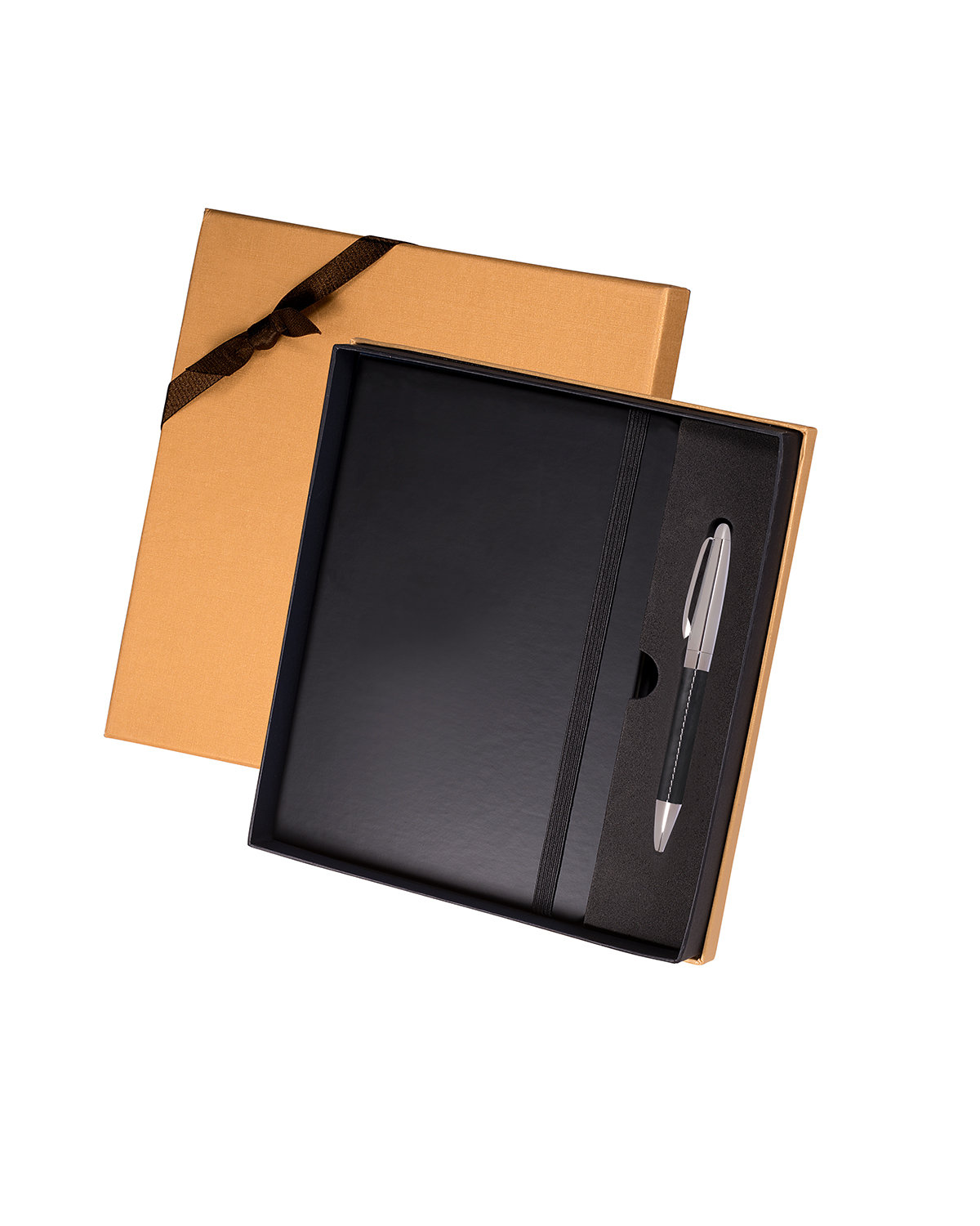 Leeman Tuscany™ Journal And Pen Gift Set black 