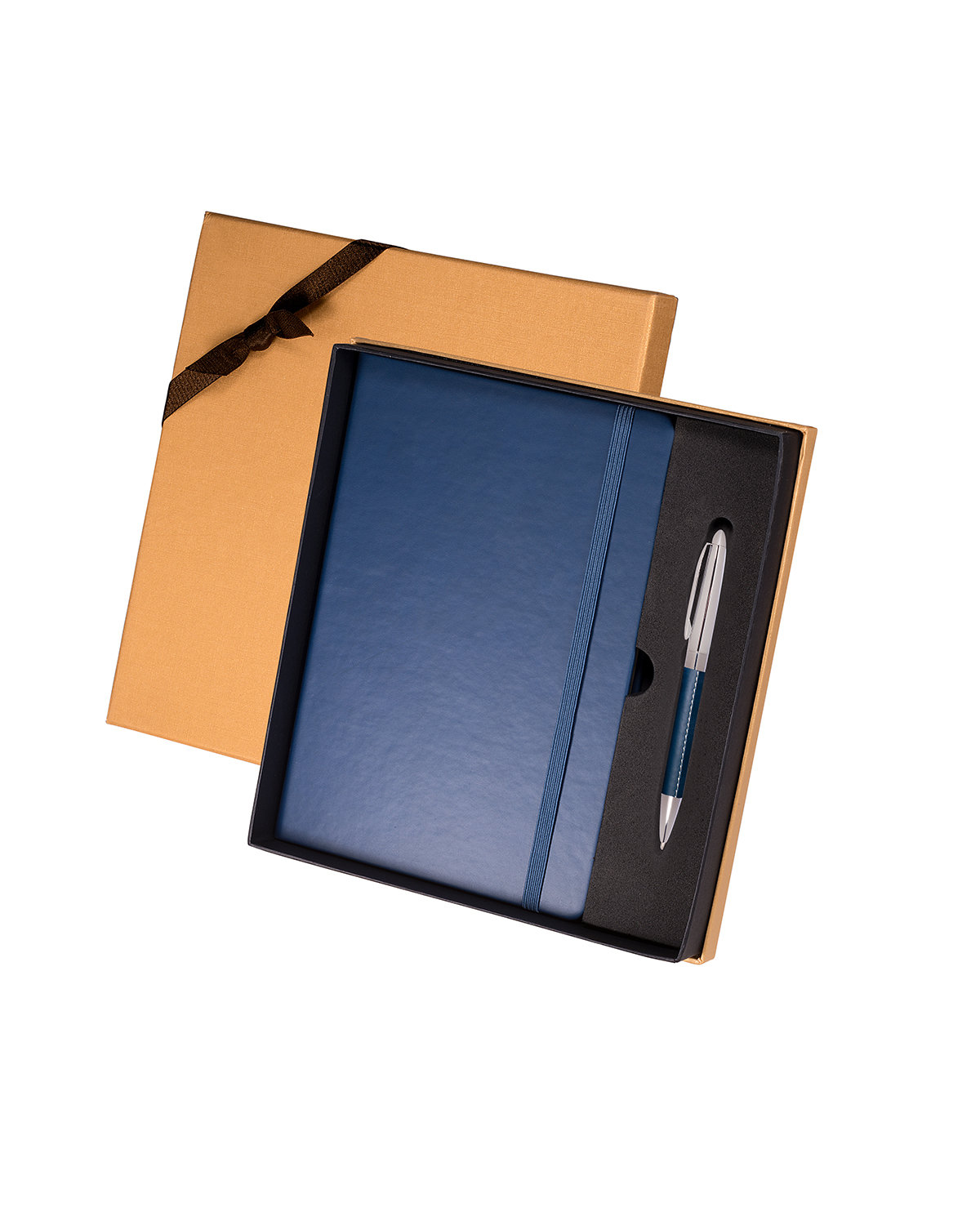 Leeman Tuscany™ Journal And Pen Gift Set navy blue 