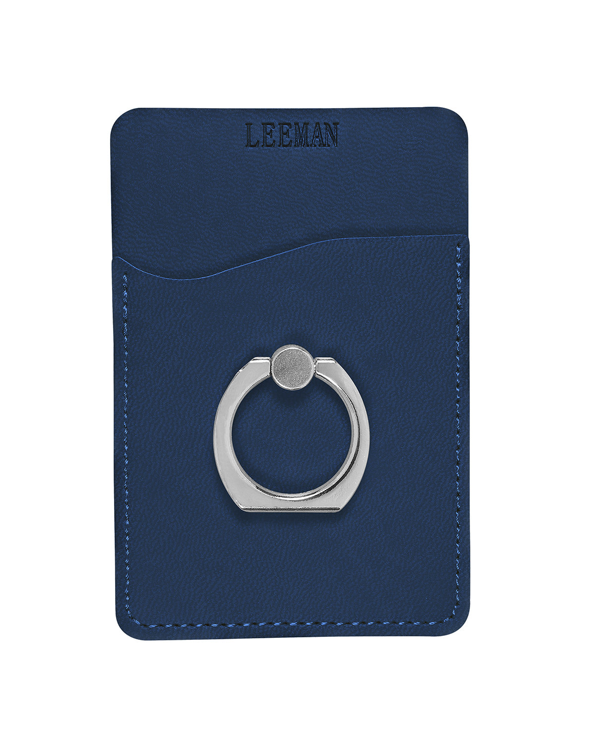 Leeman Tuscany™ Card Holder With Metal Ring Phone Stand navy blue 