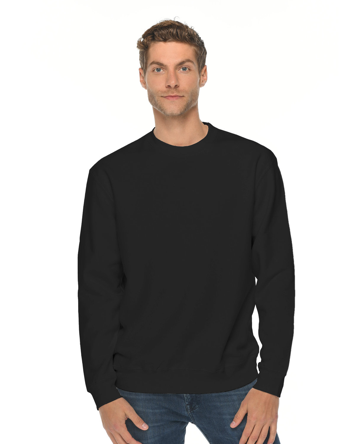 Lane Seven Unisex Premium Crewneck Sweatshirt BLACK 