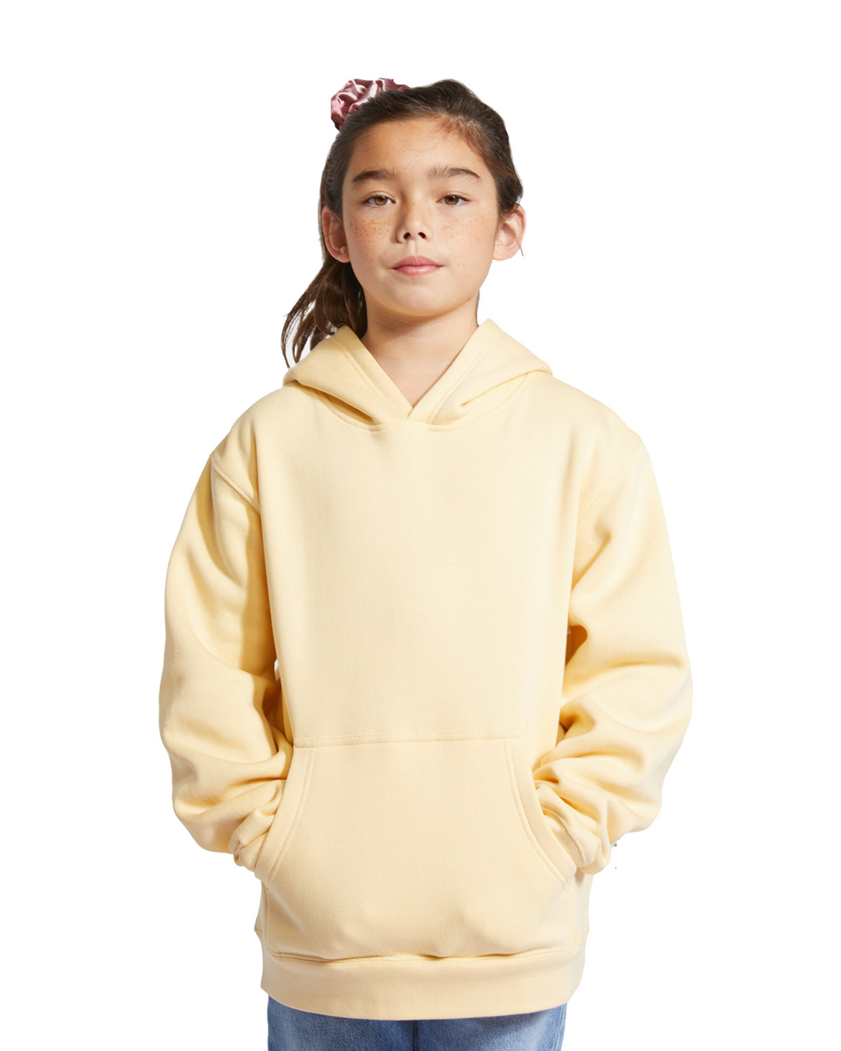 Lane Seven Youth Premium Pullover Hooded Sweatshirt PINA COLADA 