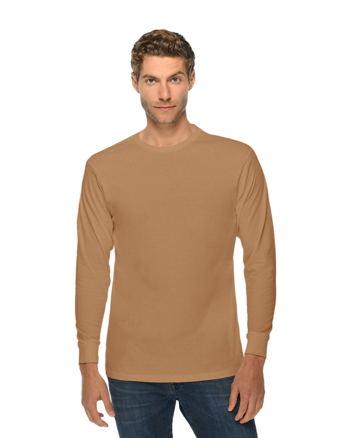 Lane Seven Unisex Long Sleeve T-Shirt TOASTED COCONUT 