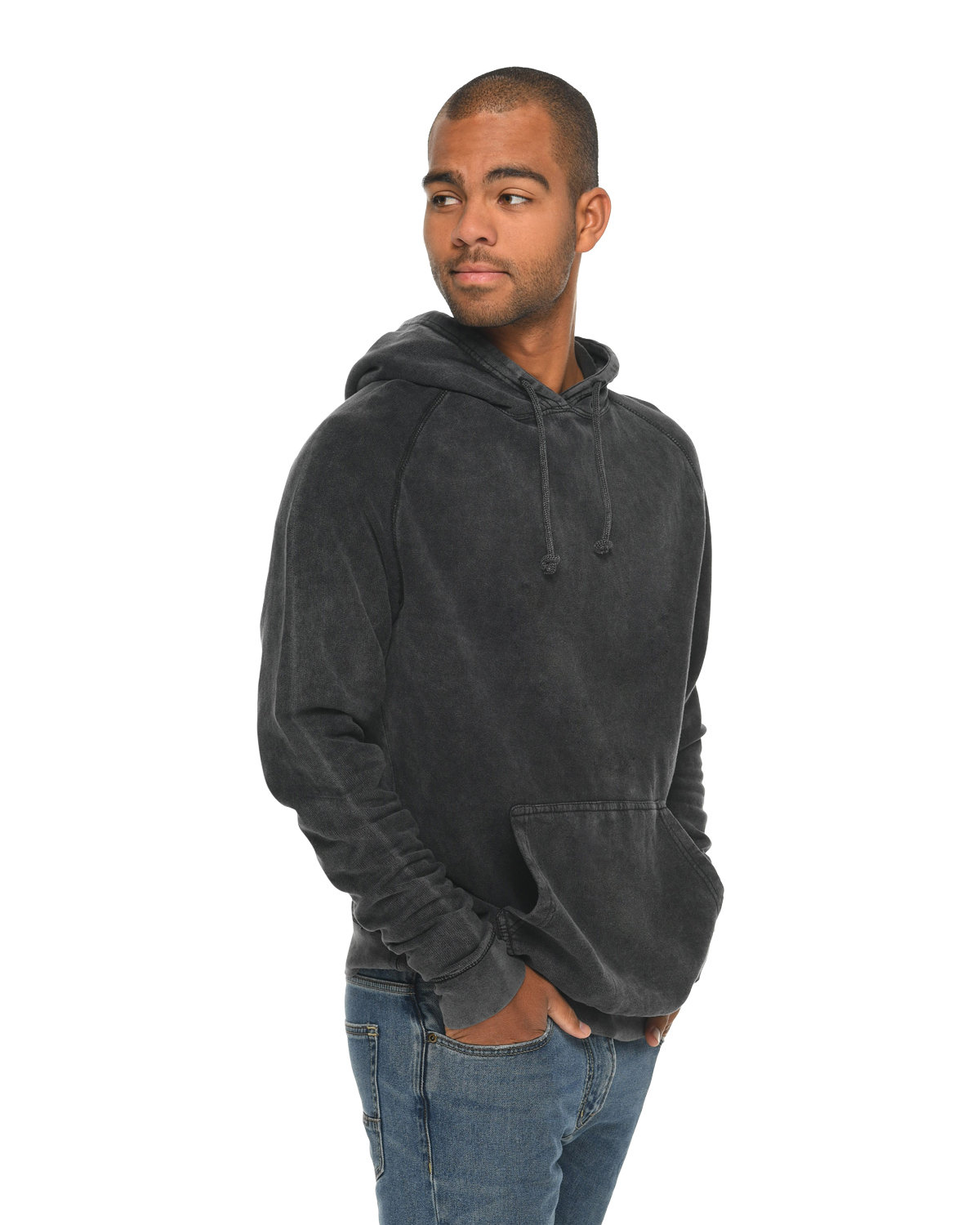 Lane Seven Unisex Vintage Raglan Hooded Sweatshirt | alphabroder
