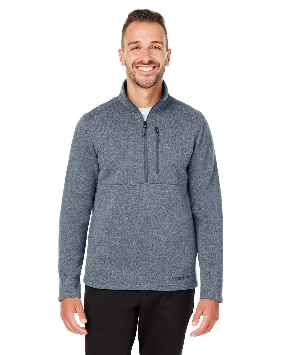 Marmot Men's Dropline Half-Zip Sweater Fleece Jacket STEEL ONYX 