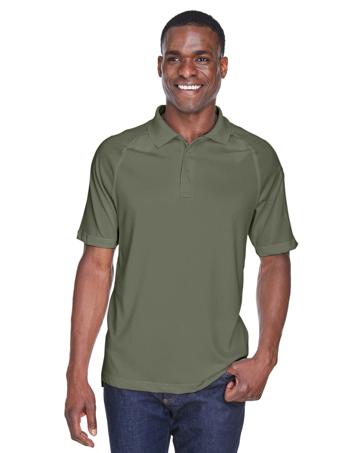 Harriton Adult Tactical Performance Polo TACTICAL GREEN 