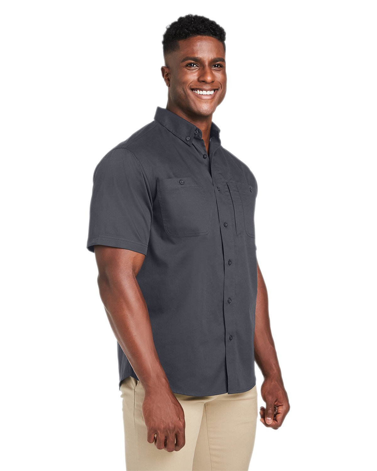 Harriton Men's Advantage IL Short-Sleeve Work Shirt | US Generic Non-Priced