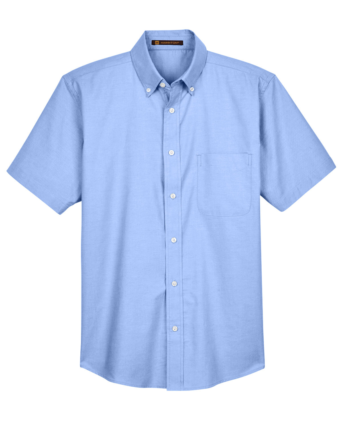 Harriton Men's Short-Sleeve Oxford with Stain-Release | alphabroder