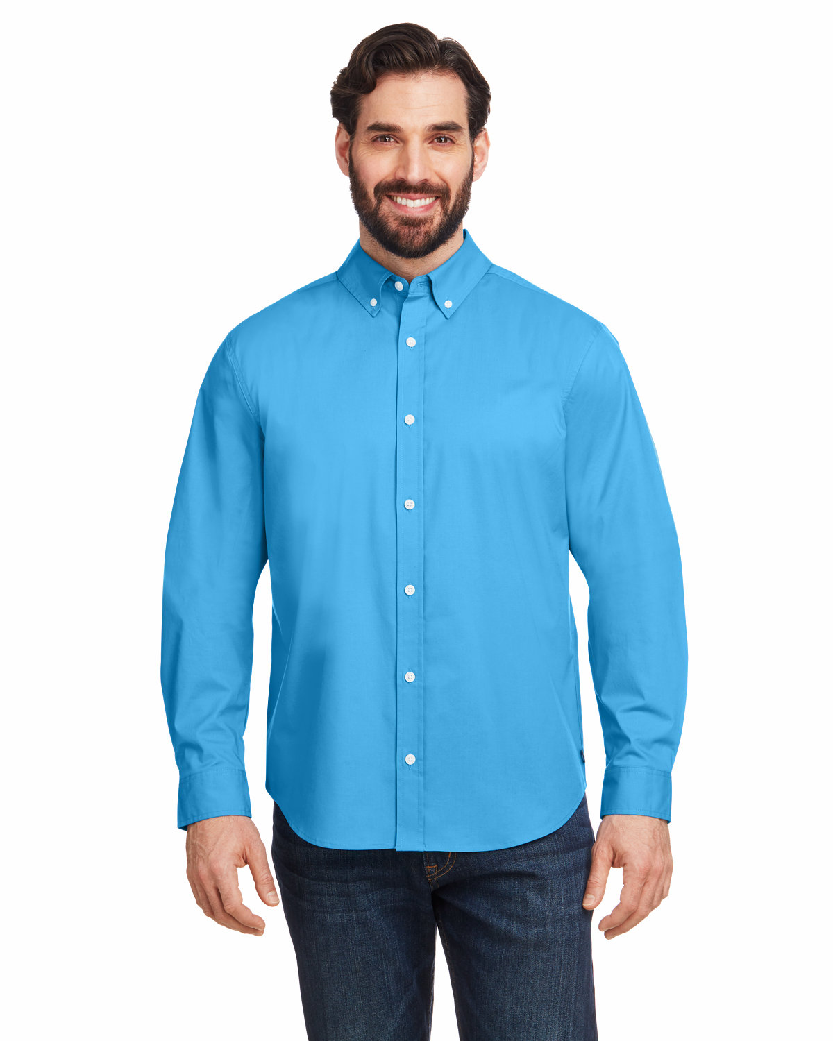 Nautica Men's Staysail Shirt AZURE BLUE 