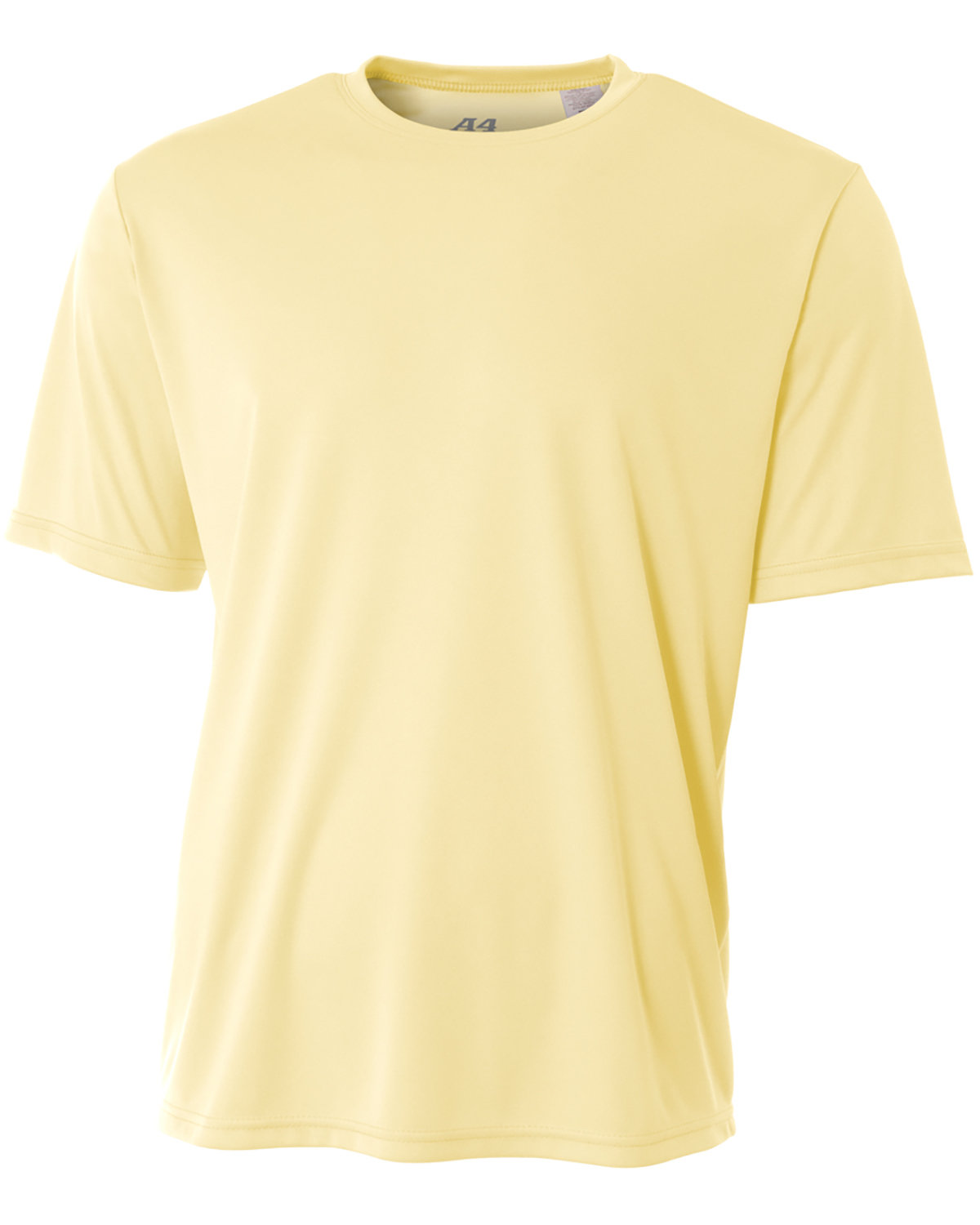 A4 Men's Cooling Performance T-Shirt LIGHT YELLOW 