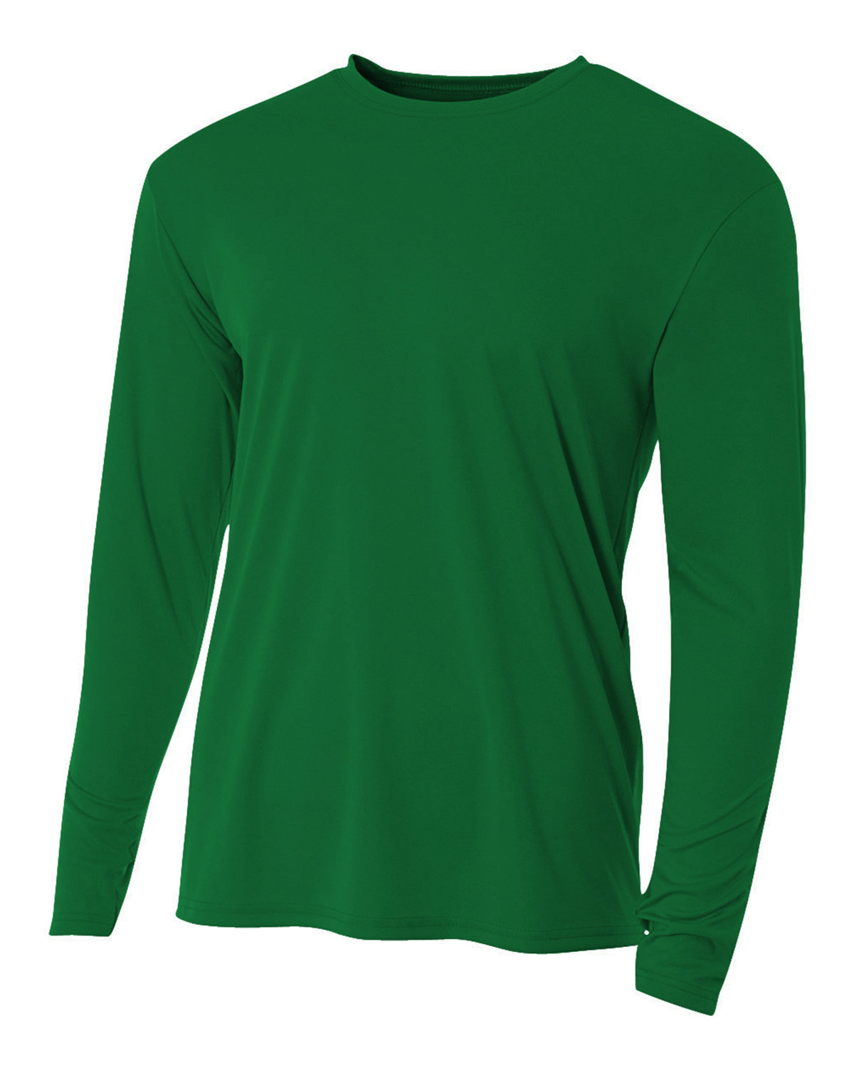 A4 Men's Cooling Performance Long Sleeve T-Shirt kelly 