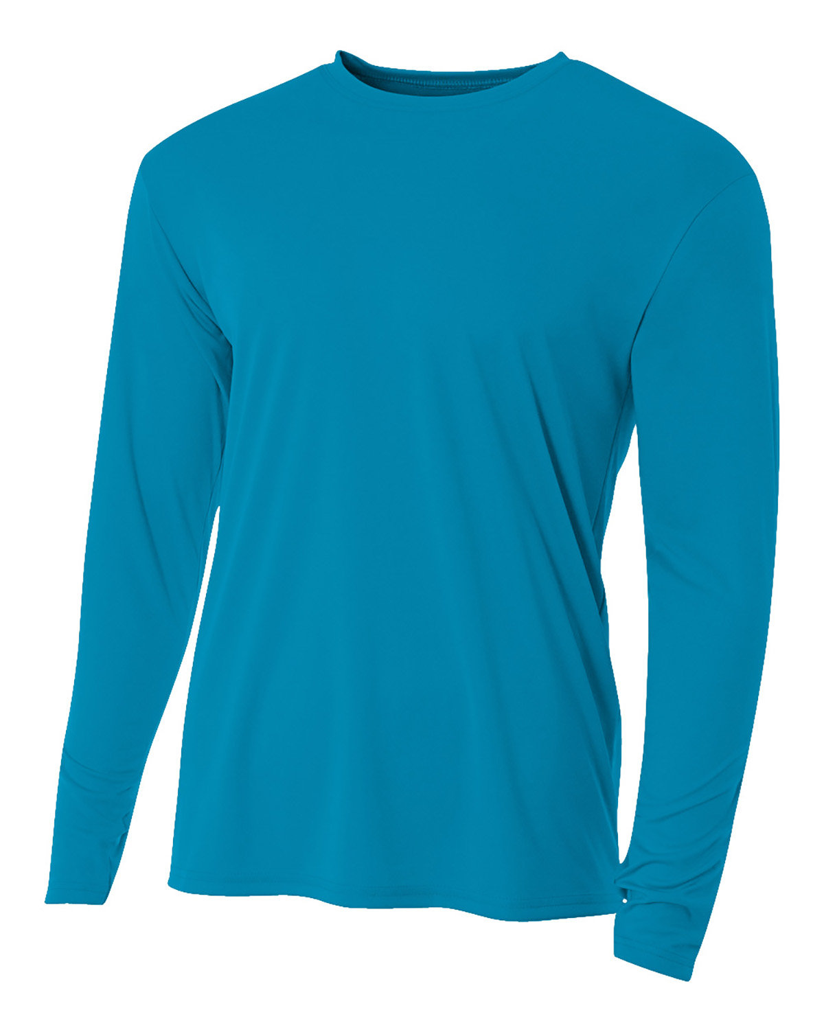 A4 Men's Cooling Performance Long Sleeve T-Shirt electric blue 
