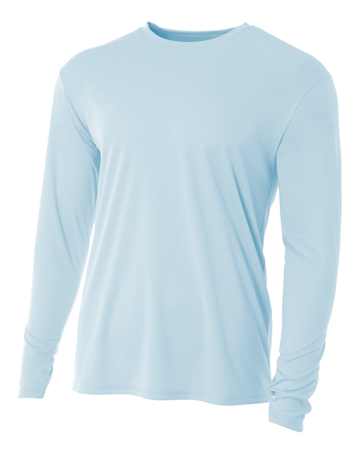 A4 Men's Cooling Performance Long Sleeve T-Shirt PASTEL BLUE 