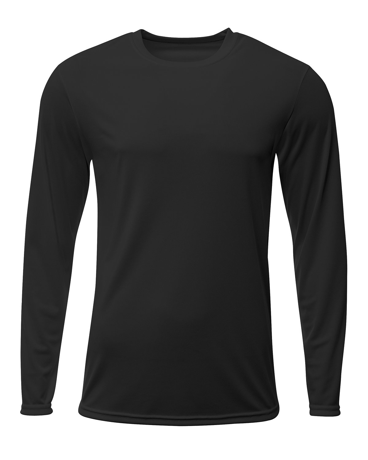 A4 Men's Sprint Long Sleeve T-Shirt BLACK 