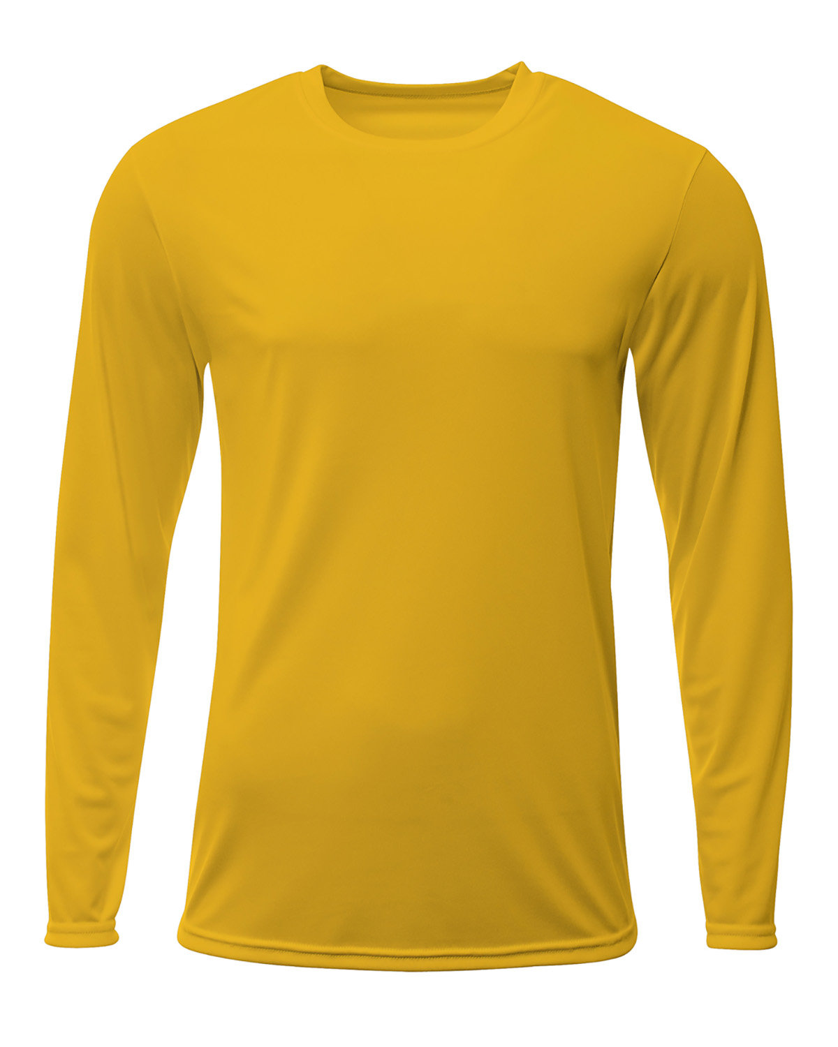 A4 Men's Sprint Long Sleeve T-Shirt GOLD 