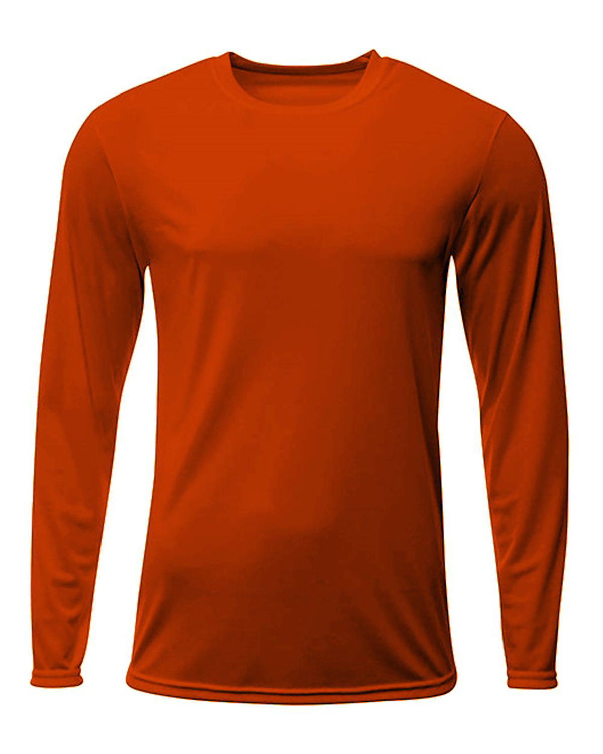 A4 Men's Sprint Long Sleeve T-Shirt ATHLETIC ORANGE 