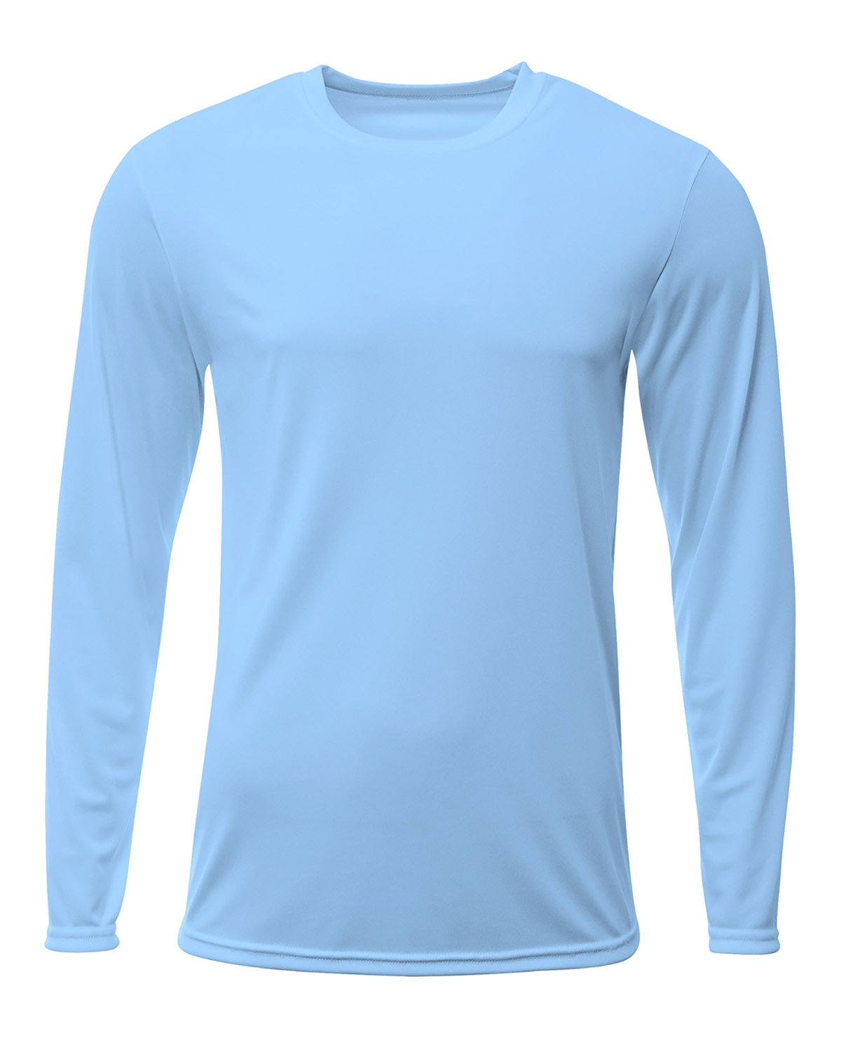 A4 Men's Sprint Long Sleeve T-Shirt LIGHT BLUE 