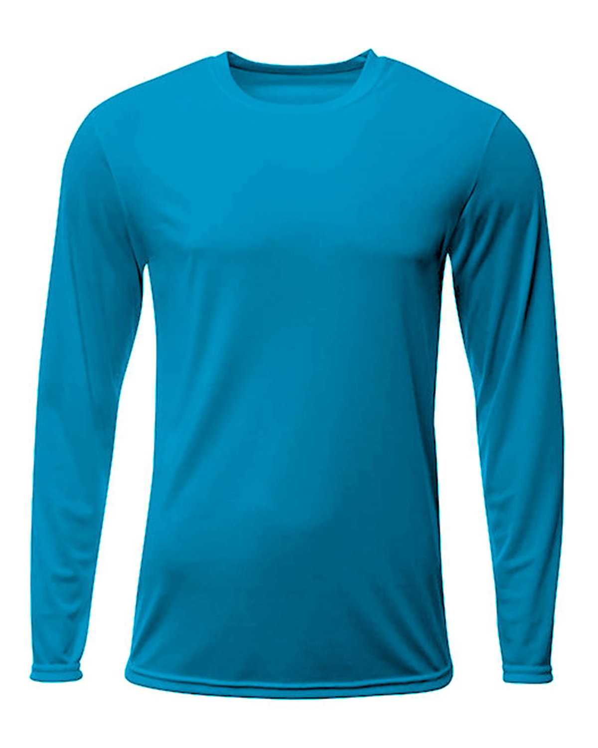 A4 Men's Sprint Long Sleeve T-Shirt ELECTRIC BLUE 