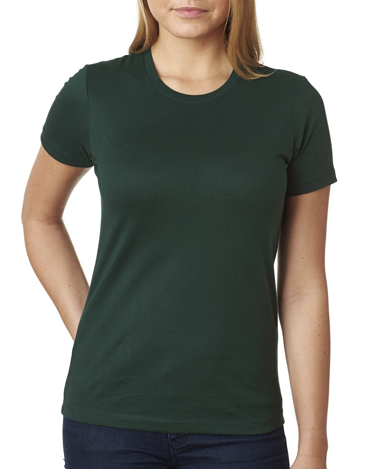 Next Level Apparel Ladies' Boyfriend T-Shirt FOREST GREEN 