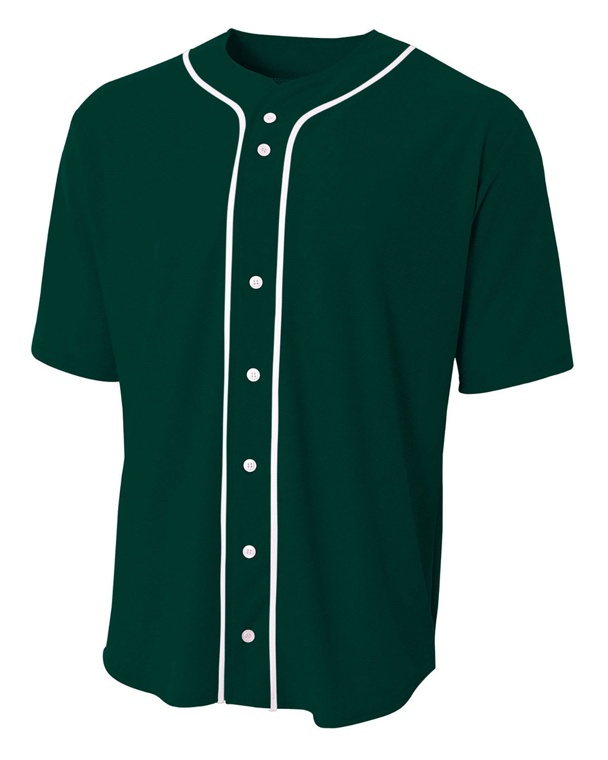 A4 Shorts Sleeve Full Button Baseball Top | alphabroder
