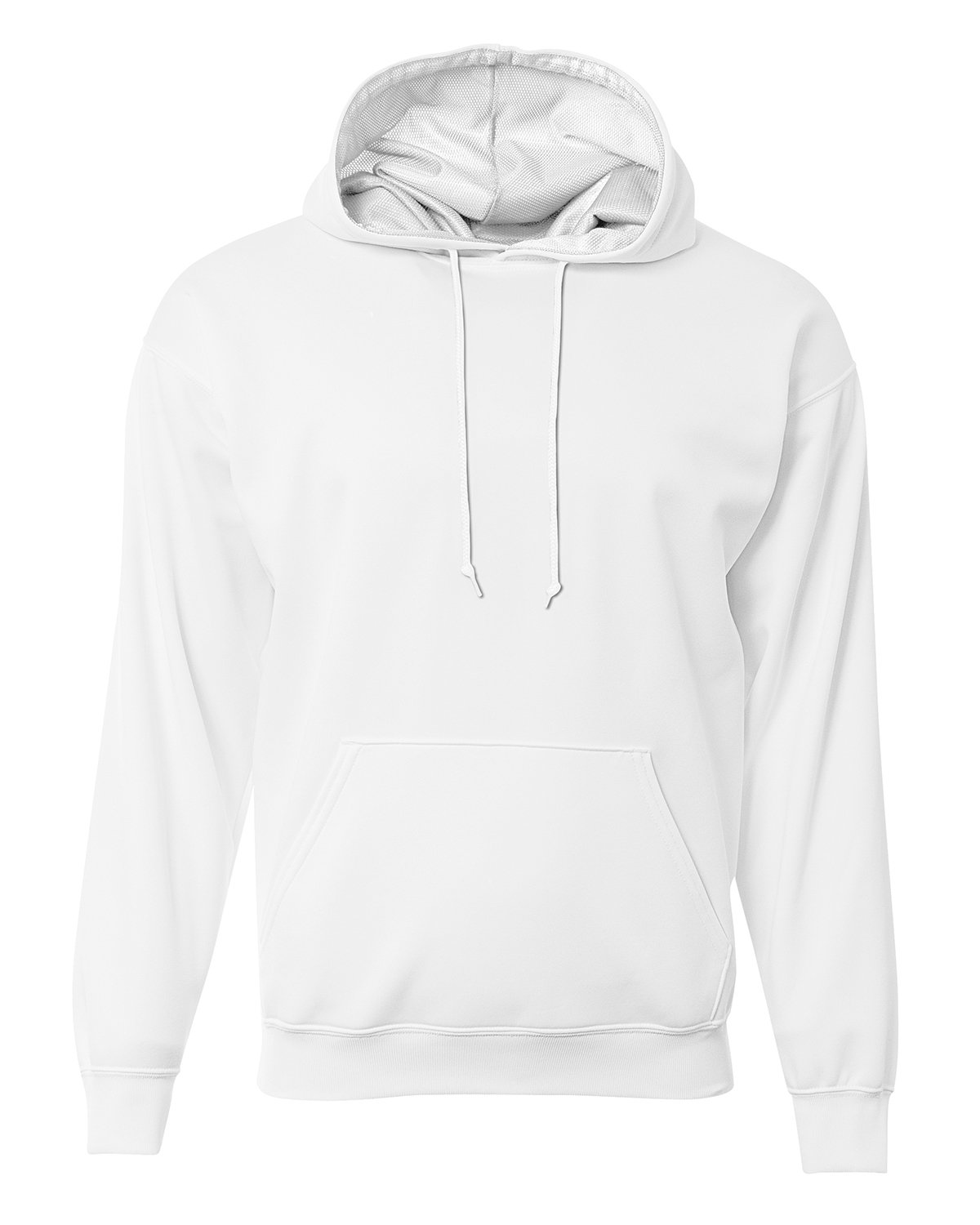 A4 Men's Sprint Tech Fleece Hooded Sweatshirt WHITE 