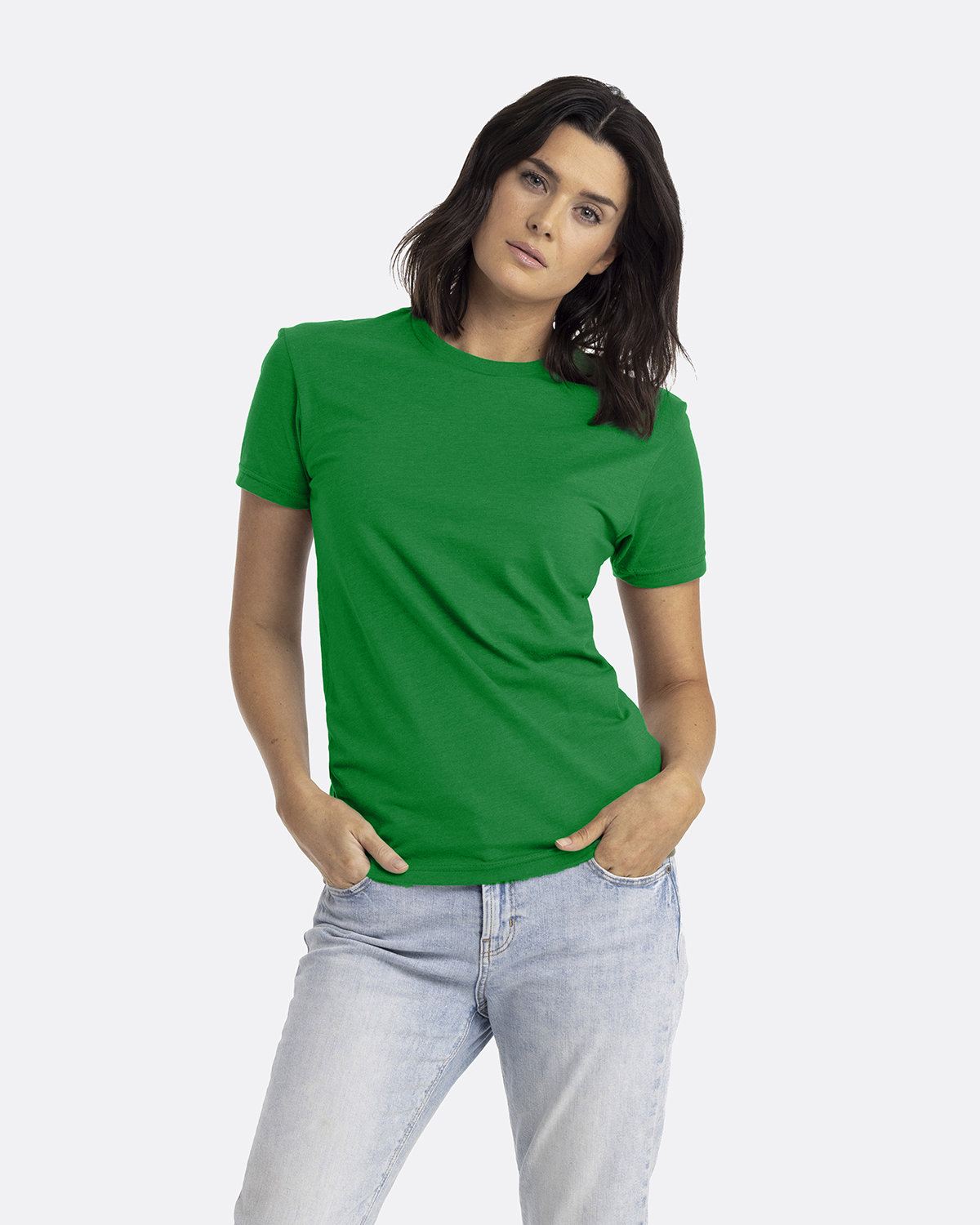 Next Level Apparel Unisex CVC Crewneck T-Shirt KELLY GREEN 
