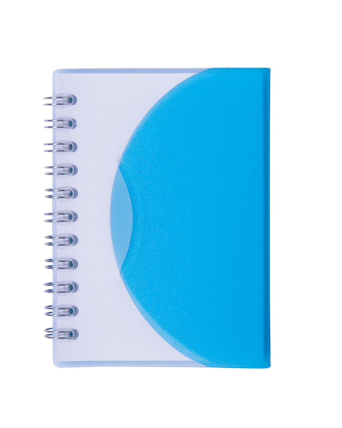 Prime Line Spiral Curve Notebook translucent blue 