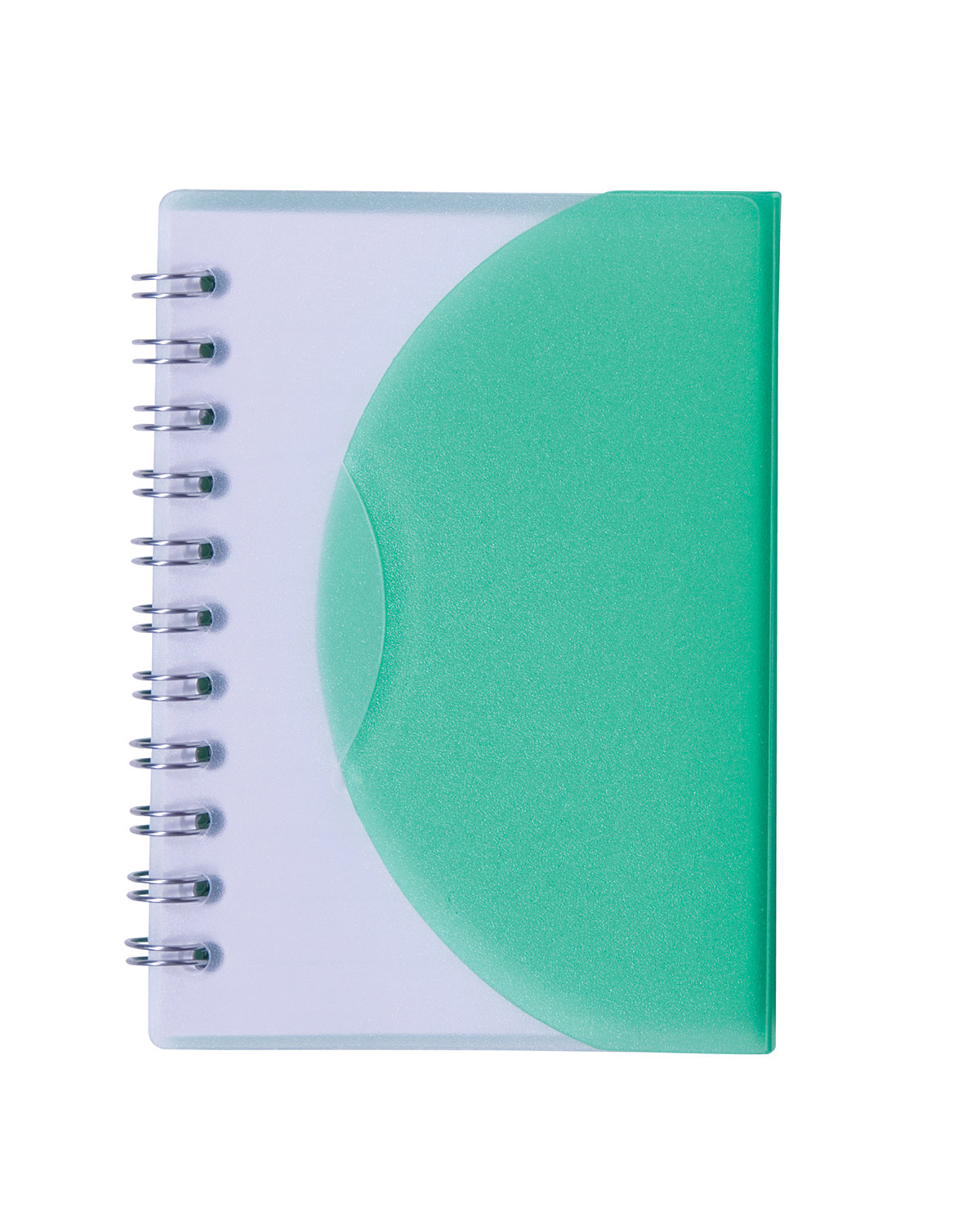 Prime Line Spiral Curve Notebook translucnt green 