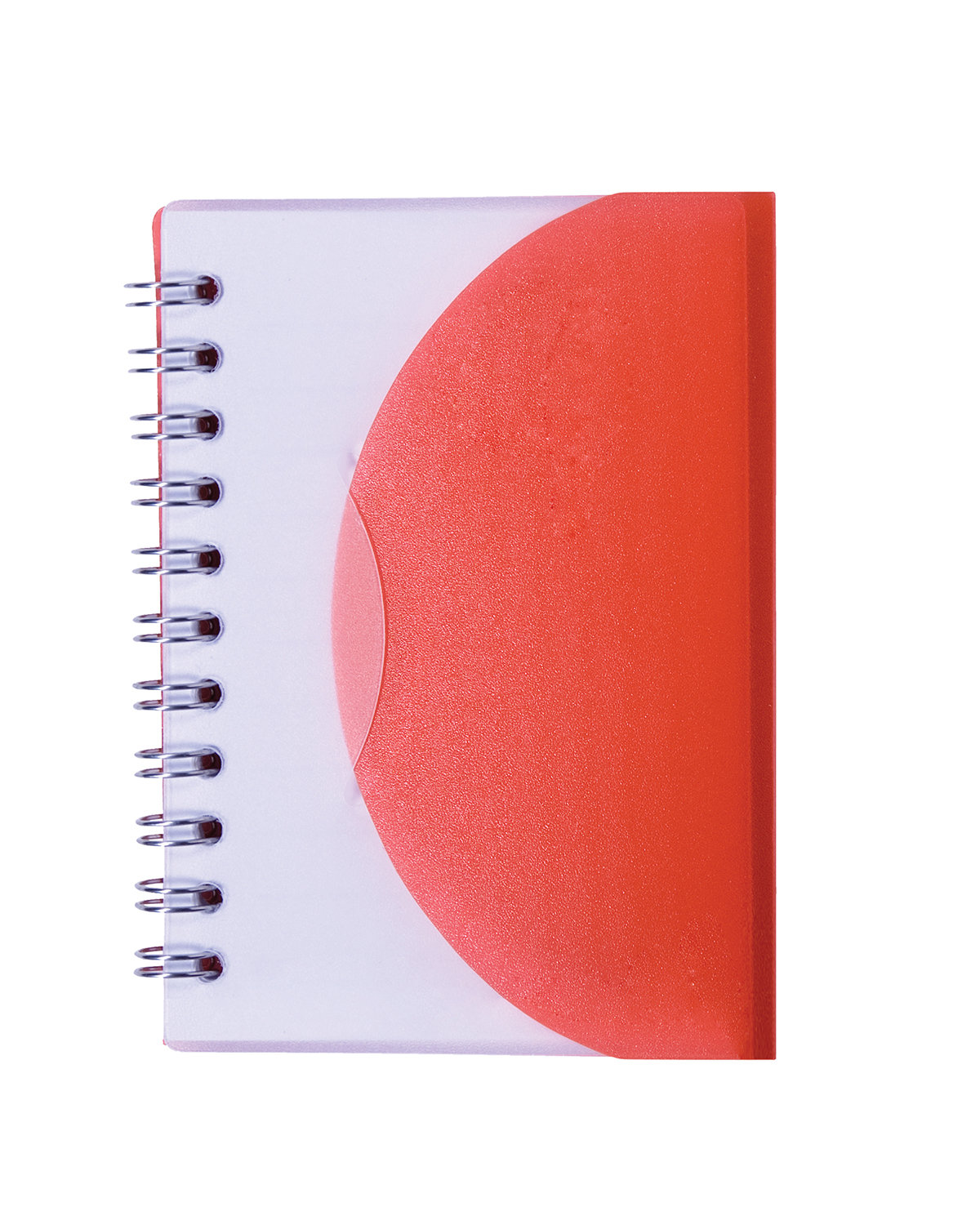Prime Line Spiral Curve Notebook translucent red 