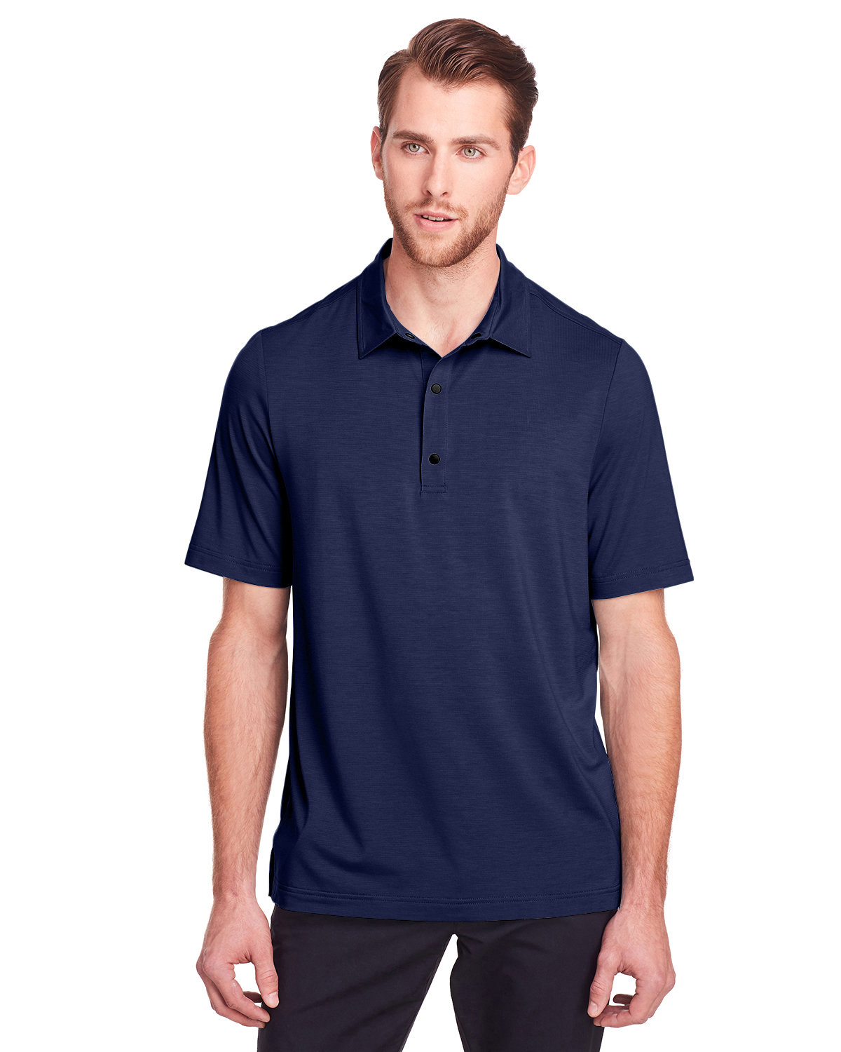 North End Men's Jaq Snap-Up Stretch Performance Polo CLASSIC NAVY 