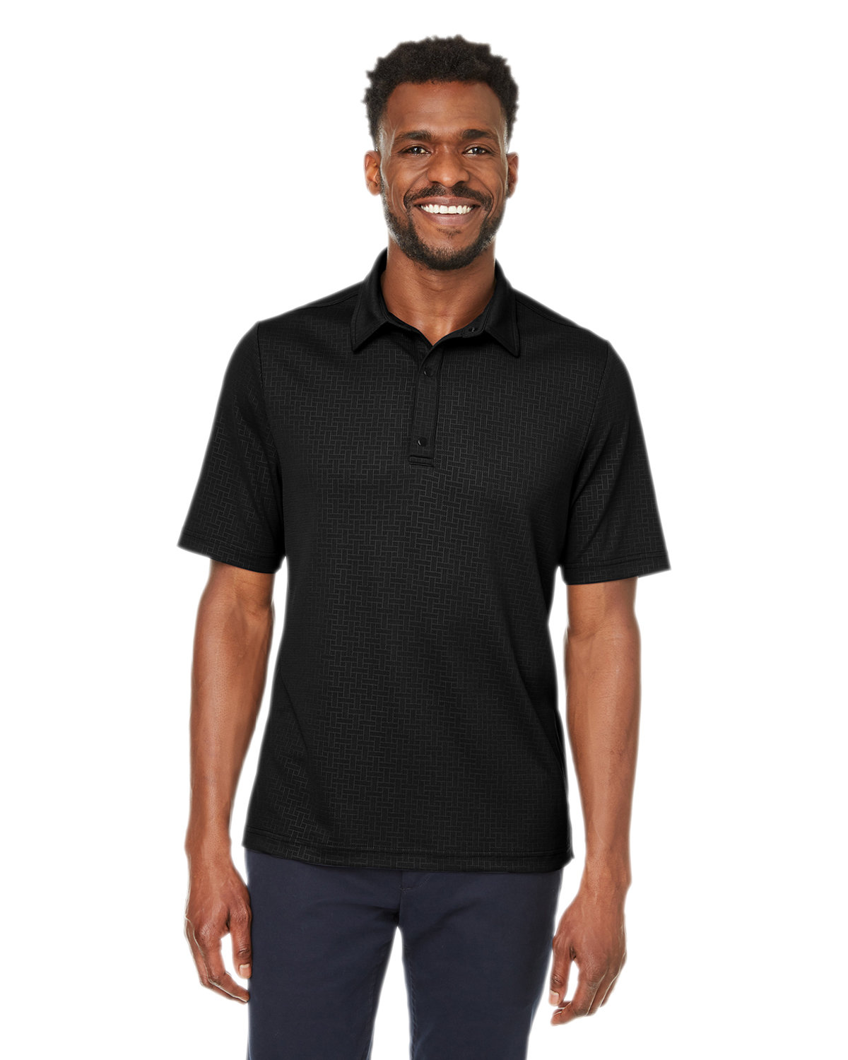 North End Men's Replay Recycled Polo black 