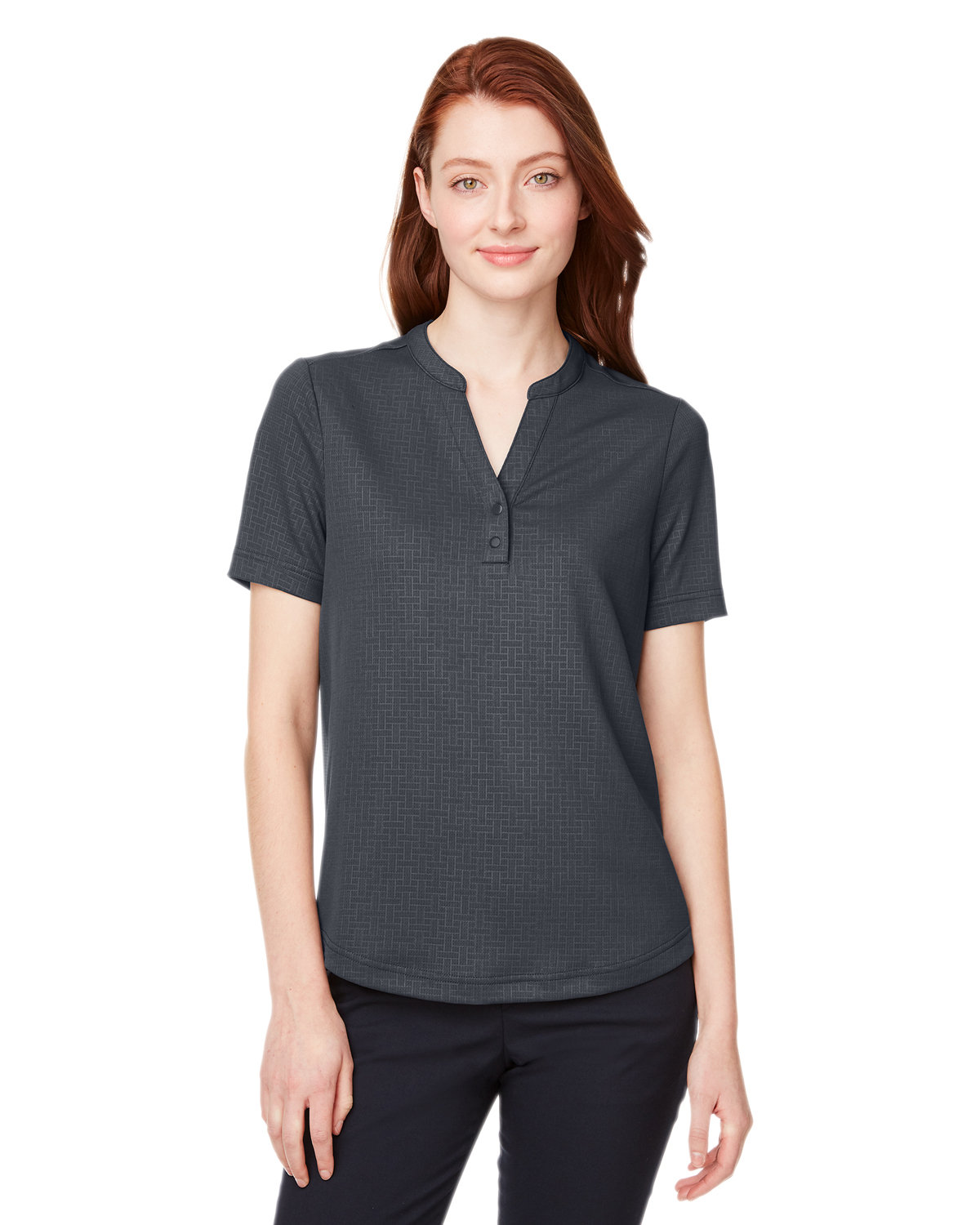North End Ladies' Replay Recycled Polo CARBON 