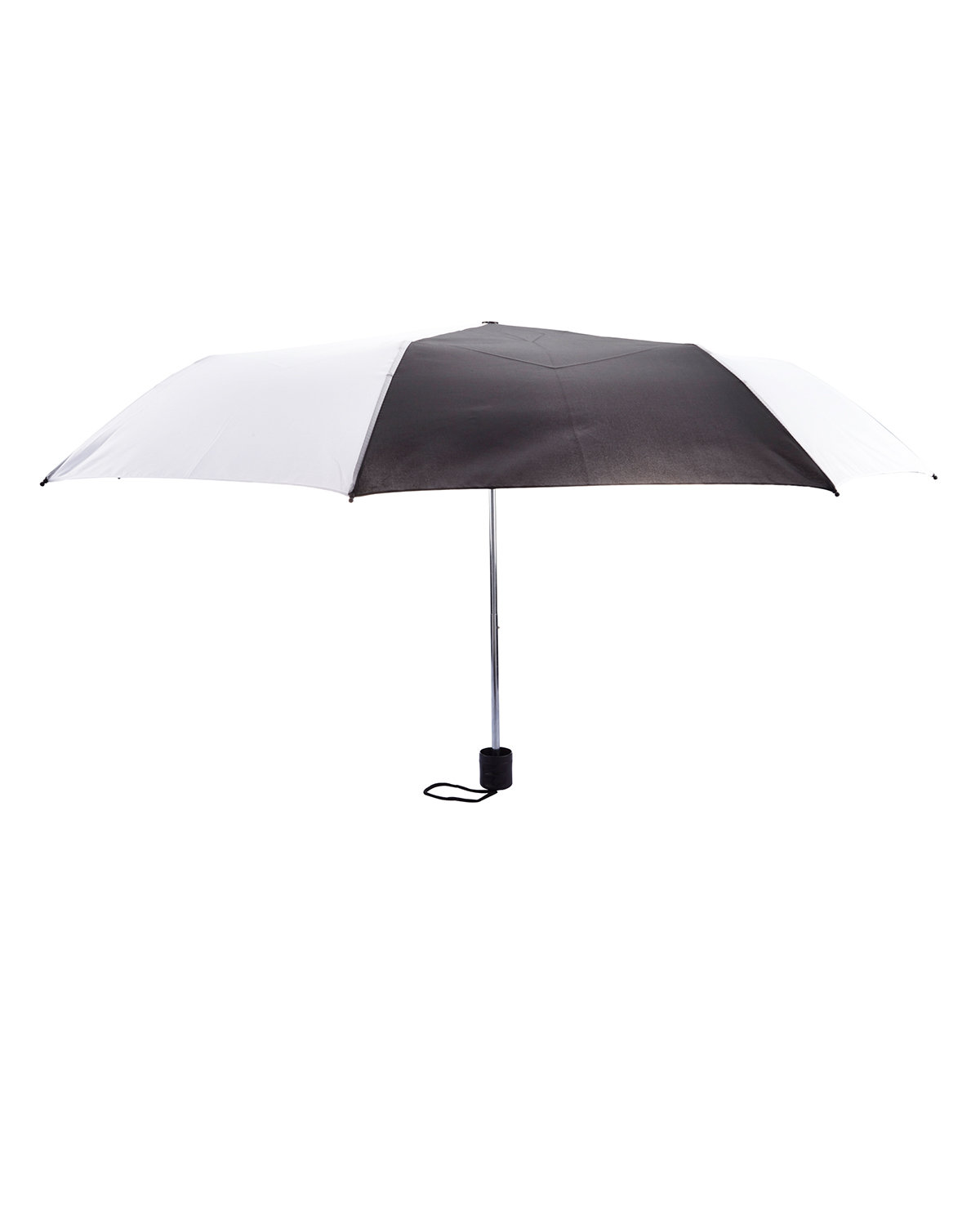 Prime Line Budget Folding Umbrella black/ white 
