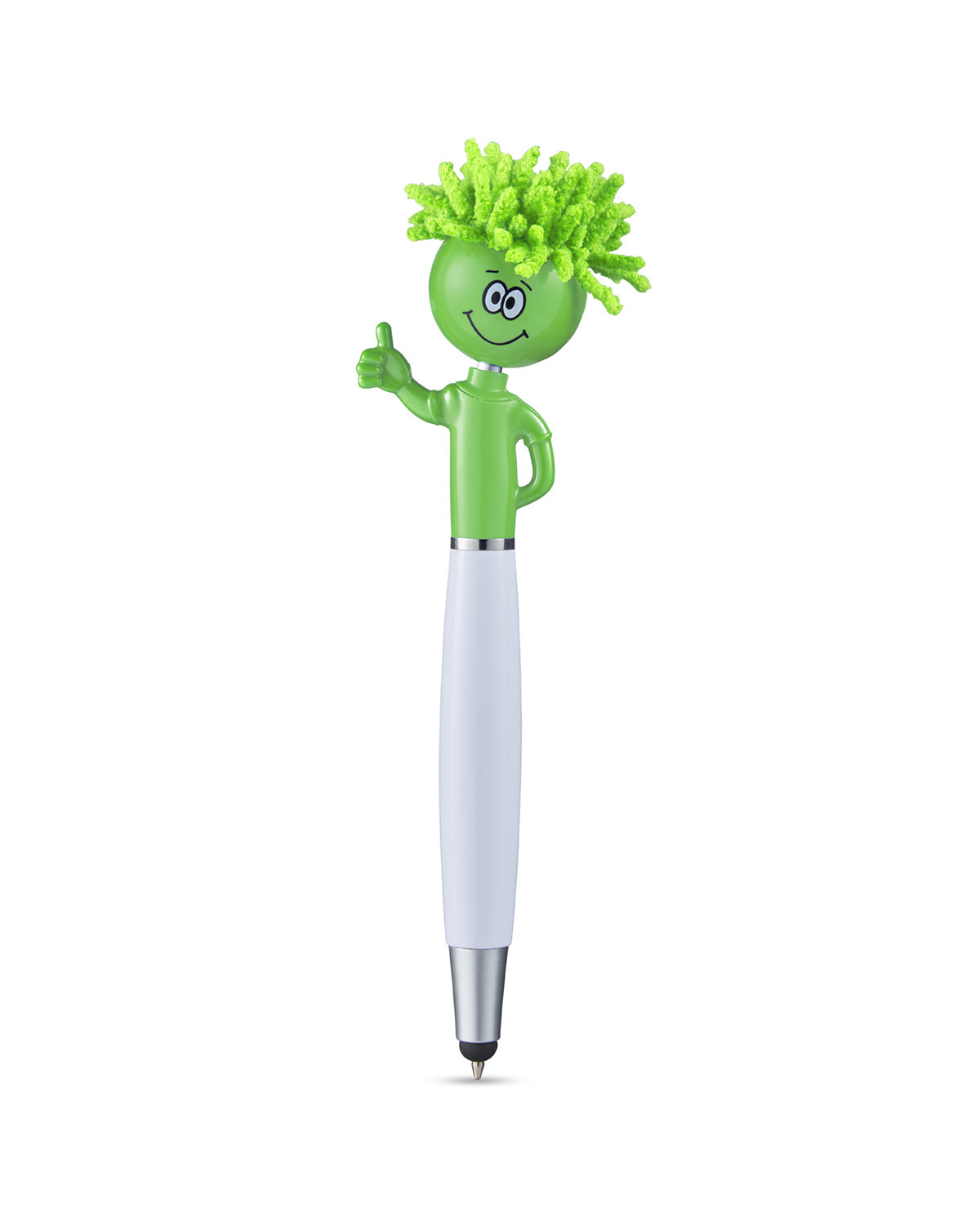 MopToppers Thumbs Up Screen Cleaner With Stylus Pen lime green 