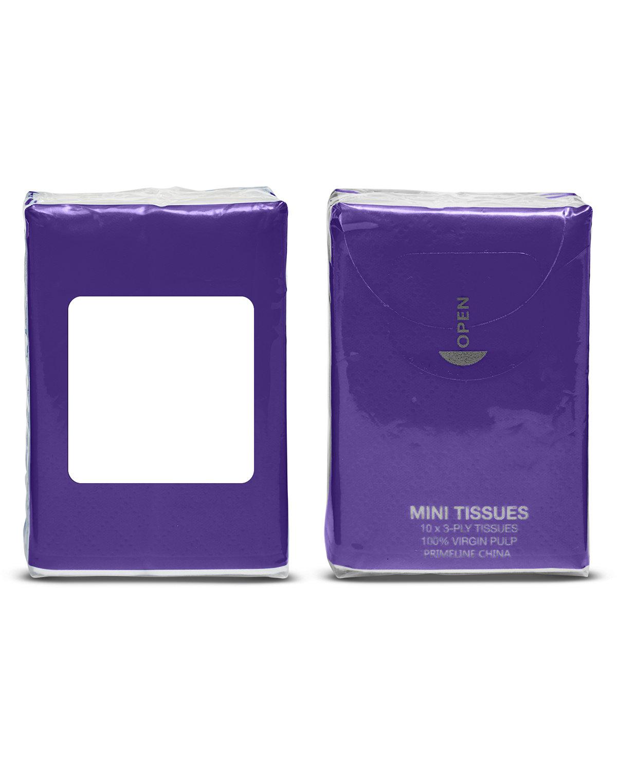 Prime Line Mini Tissue Packet purple 