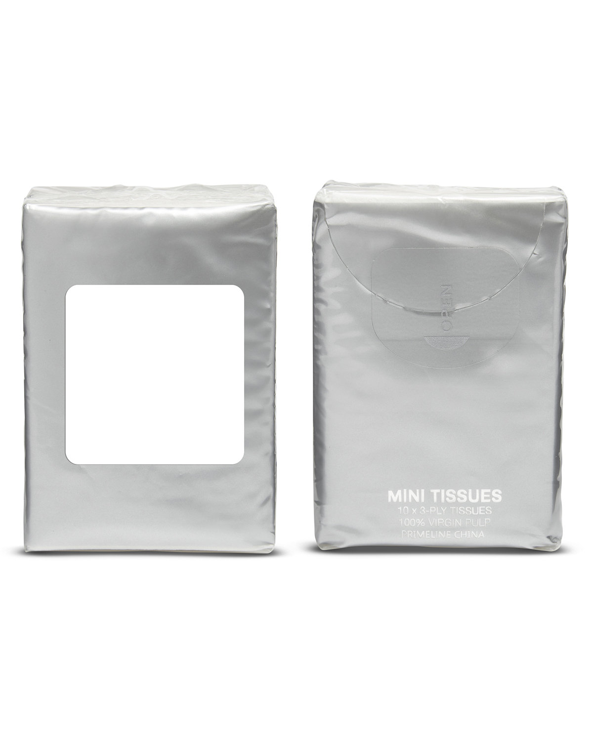Prime Line Mini Tissue Packet silver 