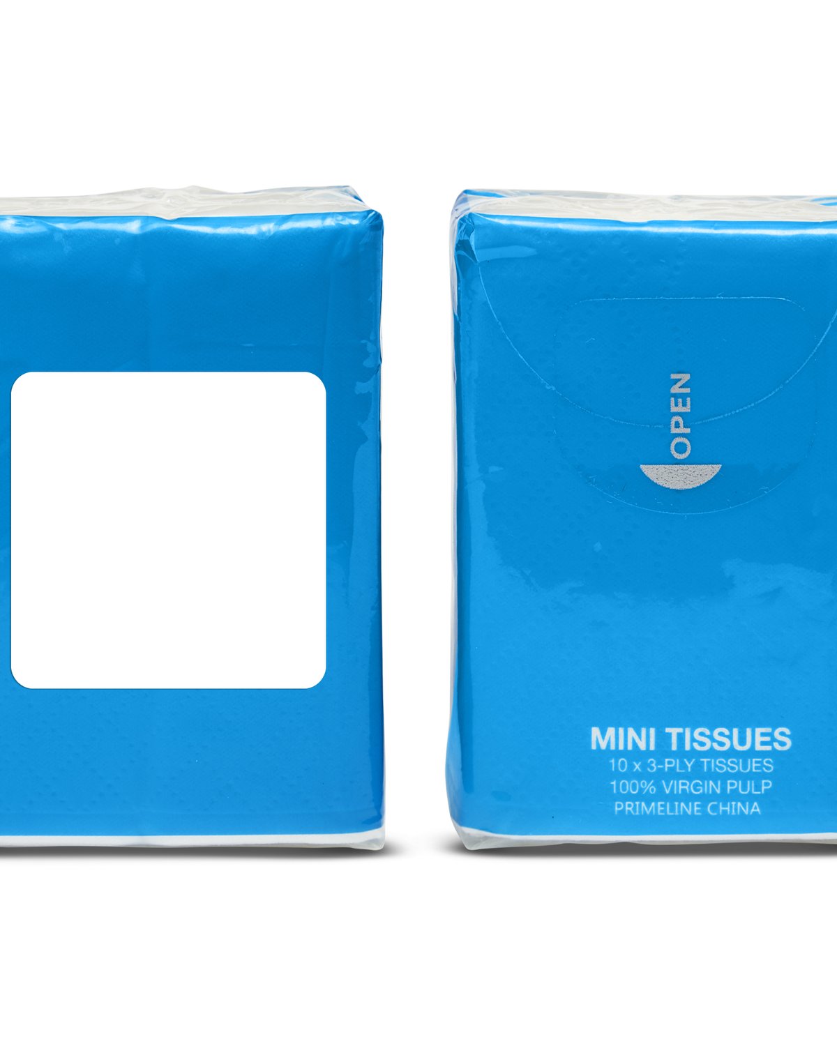 Prime Line Mini Tissue Packet blue process 