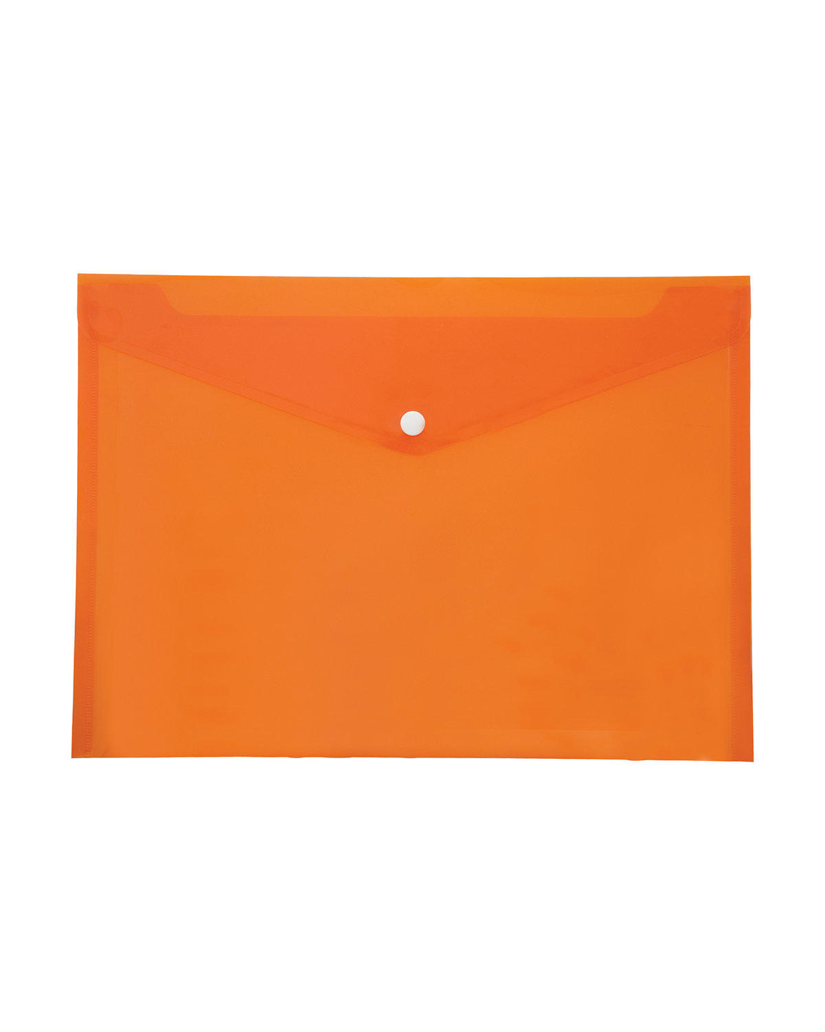 Prime Line Letter-Size Document Envelope translucnt ornge 