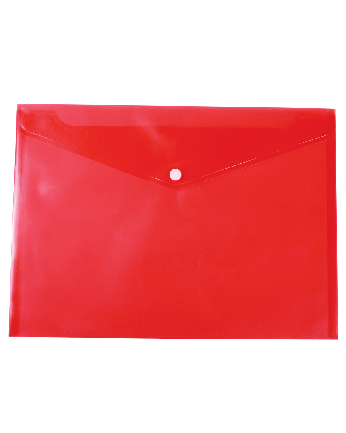 Prime Line Letter-Size Document Envelope translucent red 