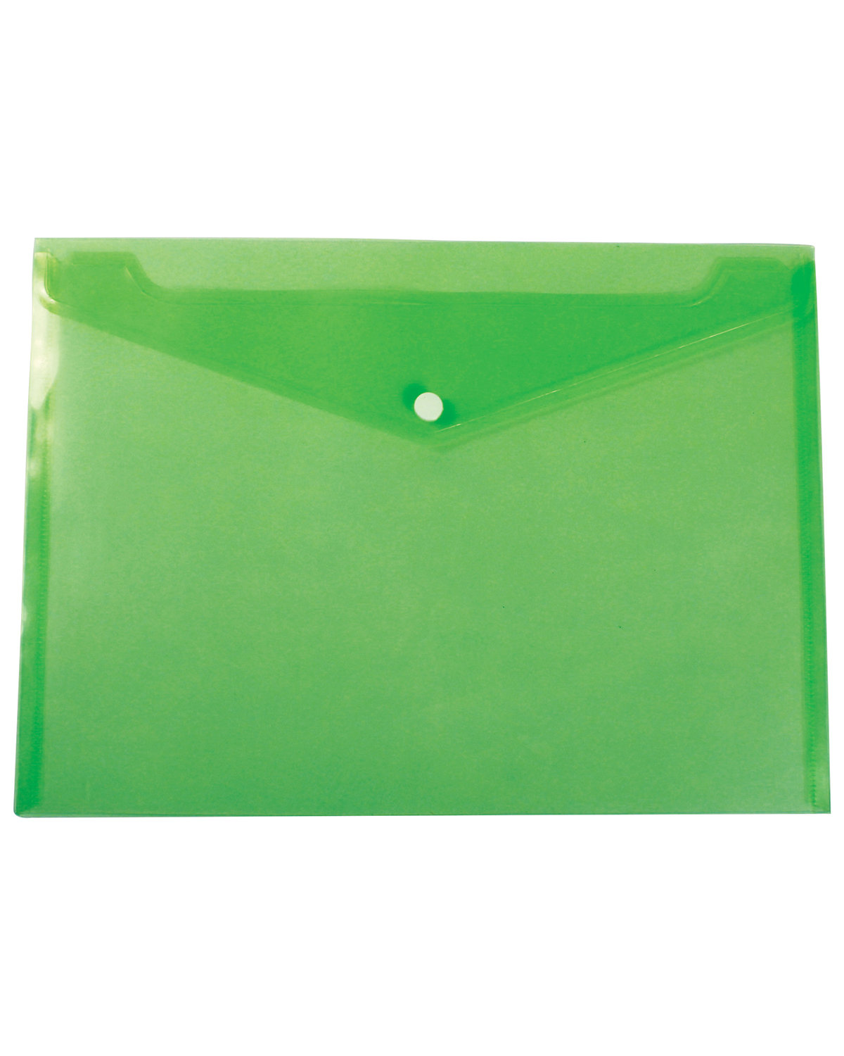 Prime Line Letter-Size Document Envelope trnslucnt lm grn 
