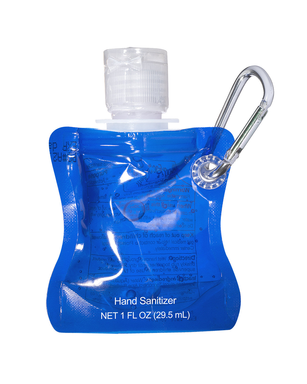 Prime Line Collapsible Hand Sanitizer 1oz translucent blue 