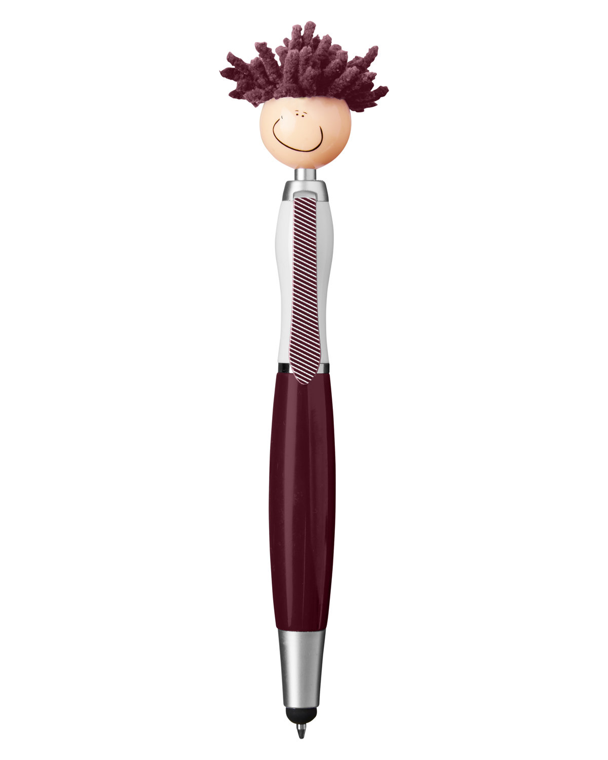 MopToppers Multicultural Screen Cleaner With Stylus Pen burgundy 