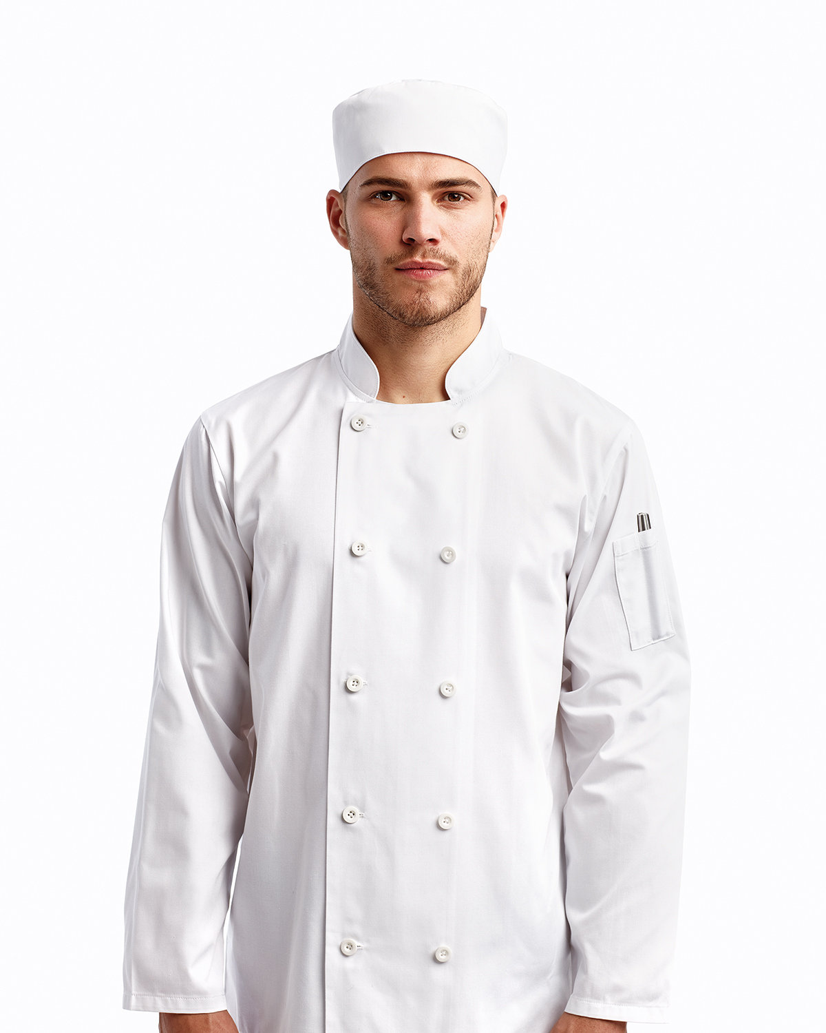Artisan Collection by Reprime Unisex Chef's Beanie WHITE 