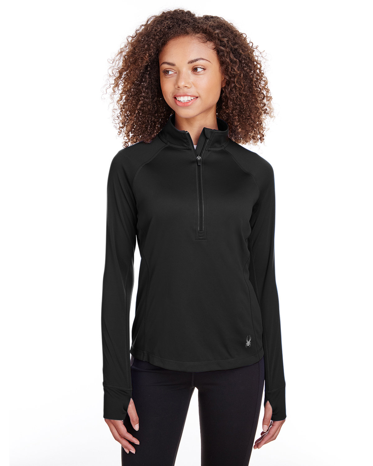 Spyder Ladies' Freestyle Half-Zip  Pullover BLACK 