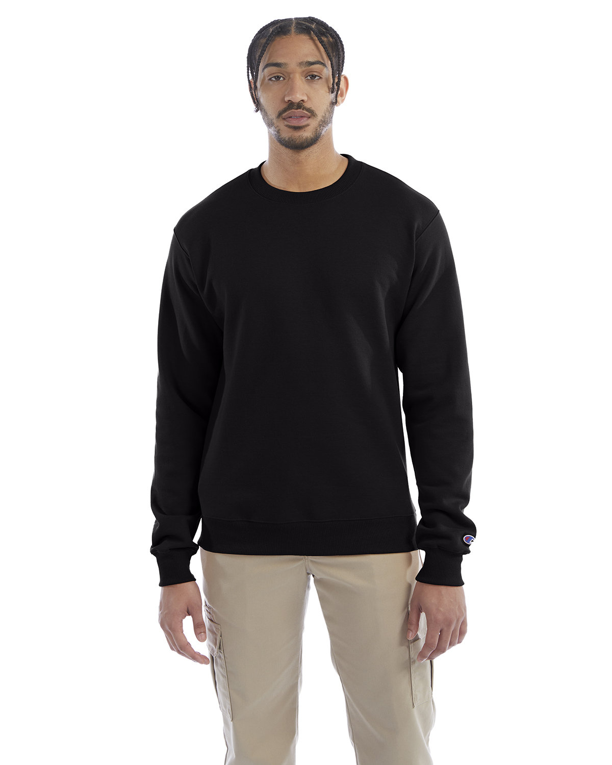 Champion Adult Powerblend® Crewneck Sweatshirt black 
